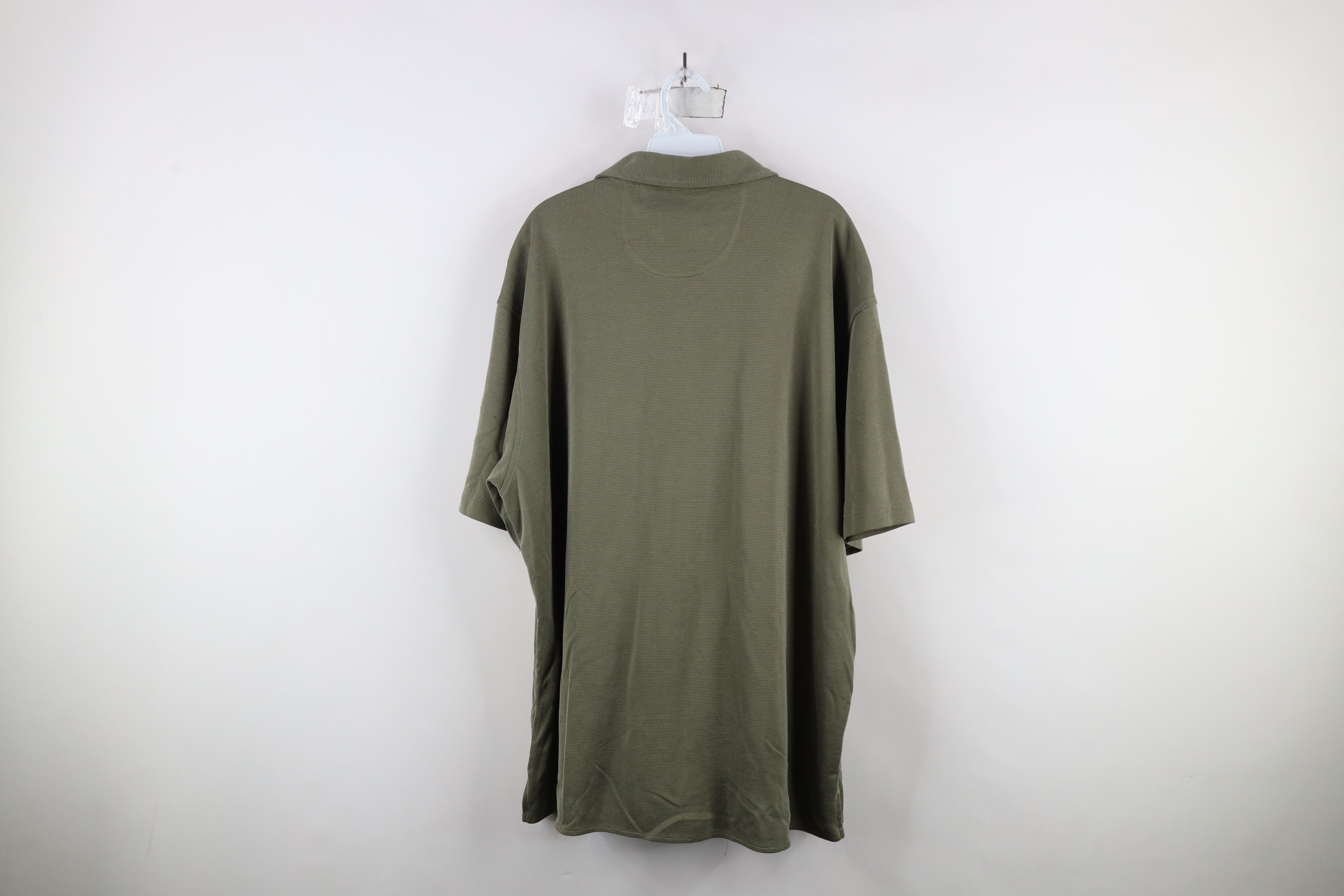 Orvis × Vintage Vintage Orvis Short Sleeve Collared Knit Button Shirt Green Size US XL / EU 56 / 4 - 12 Thumbnail