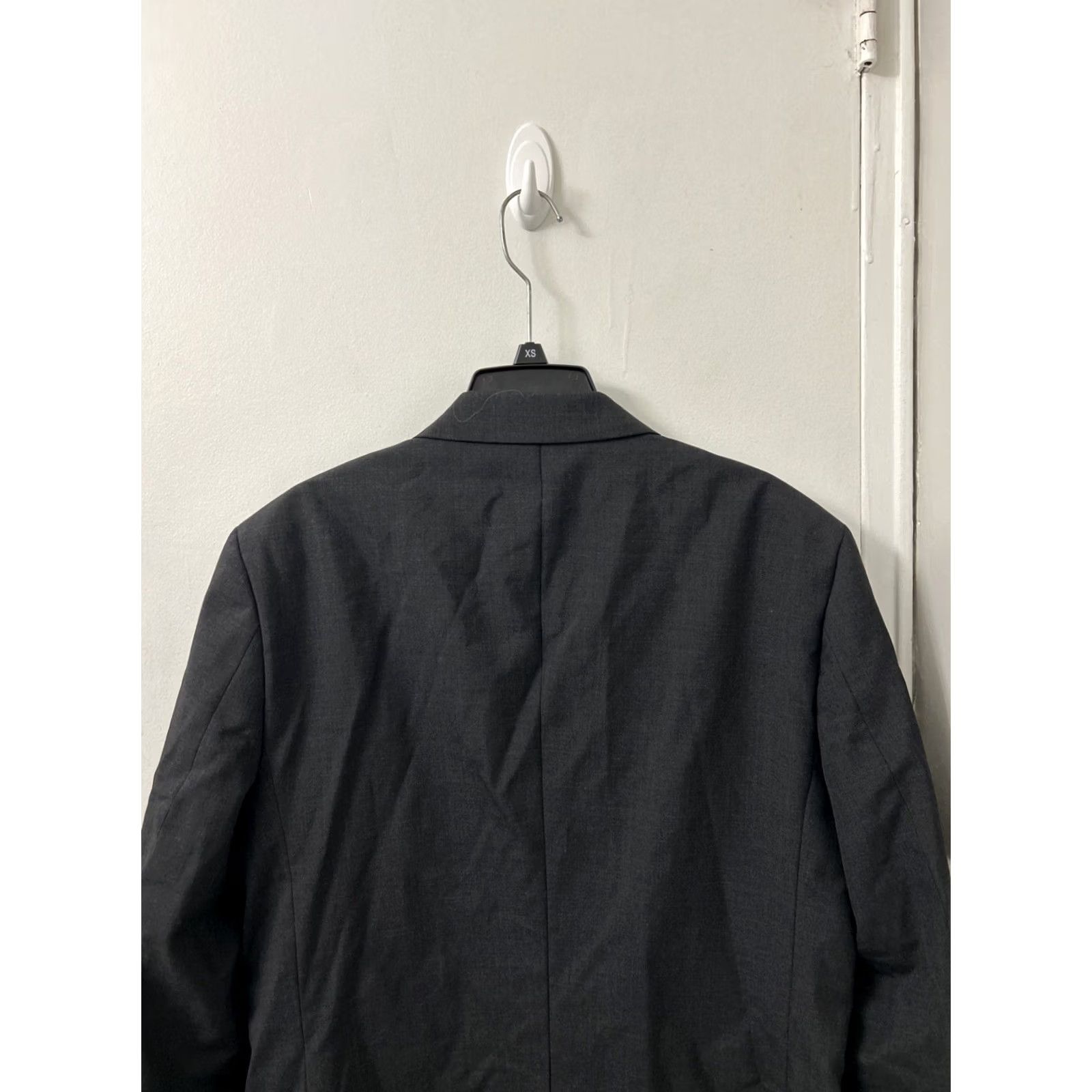 Vintage Louis Martin Blazer Mens 38R Gray Two-Button Notch Lapel Regular Fit Jacket NWT Size 38R - 7 Thumbnail