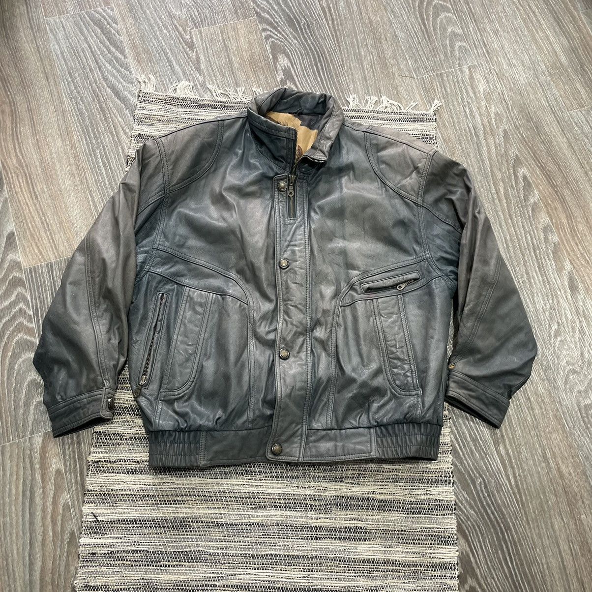 image of Leather Jacket x Vintage Your Offer in Green, Men's (Size Large)