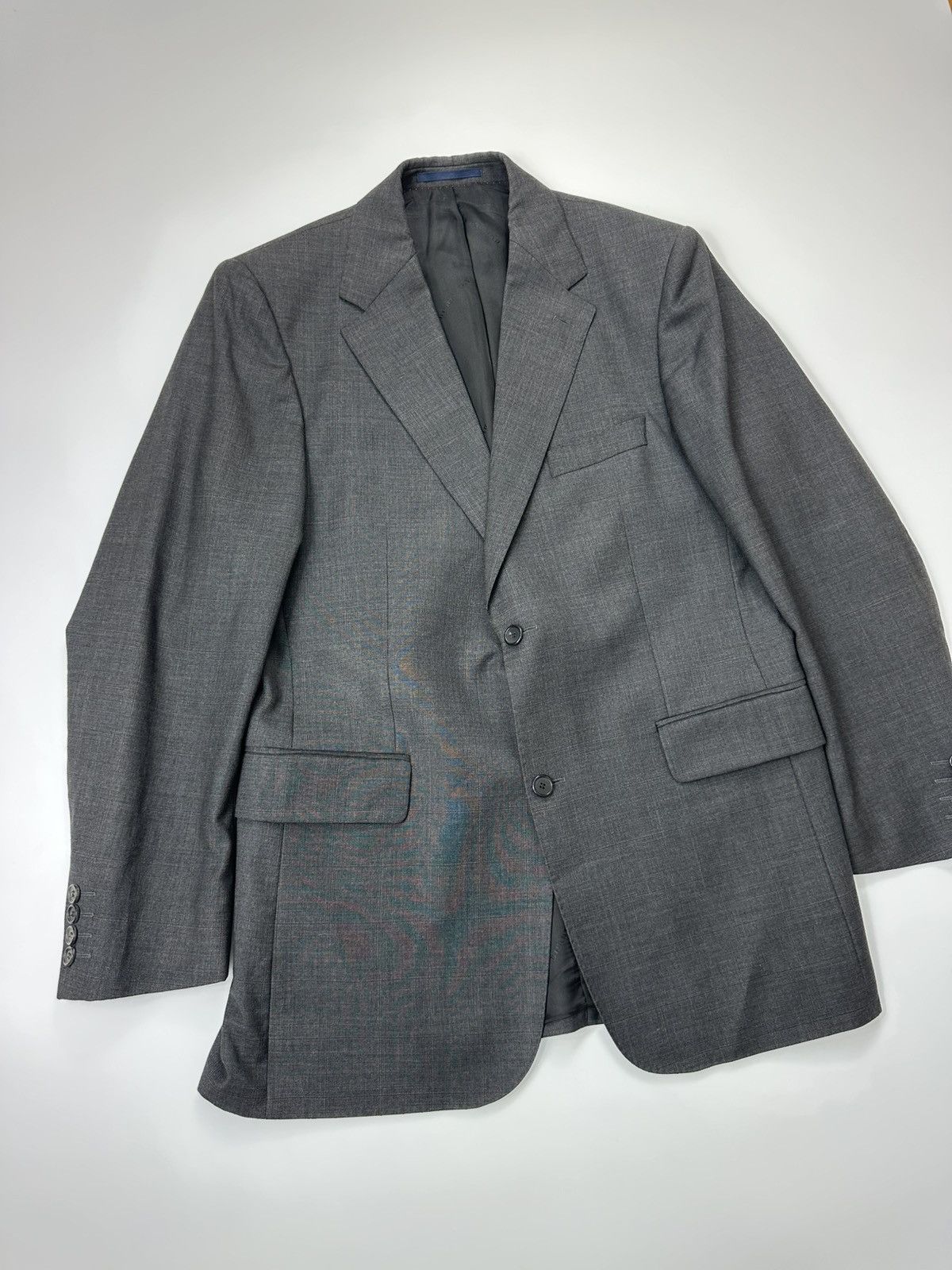 Burberry Burberry Wool Blazer Classic Gray Men's Size 44R - 5 Thumbnail
