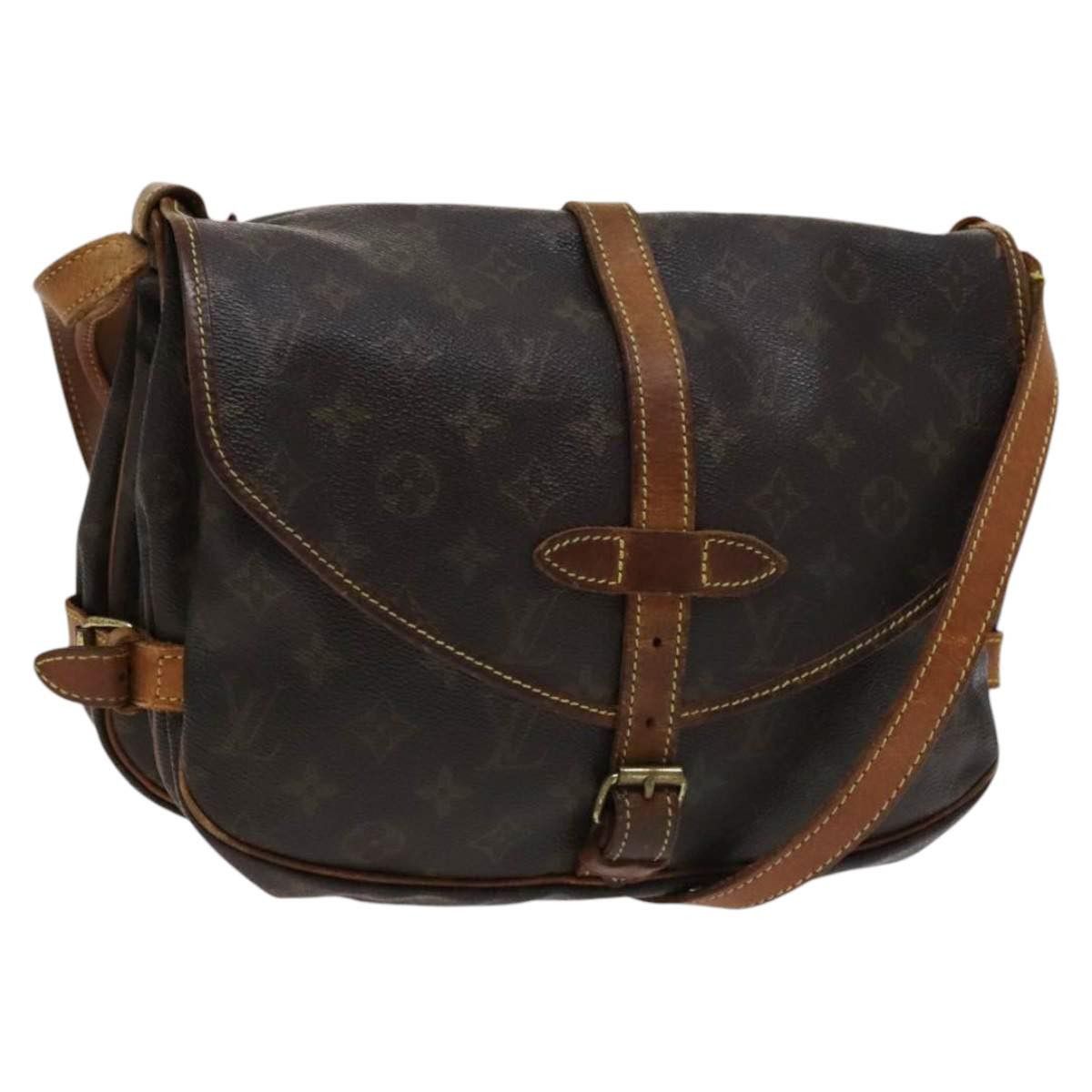 LOUIS VUITTON Monogram Saumur 30 Shoulder Bag M42256