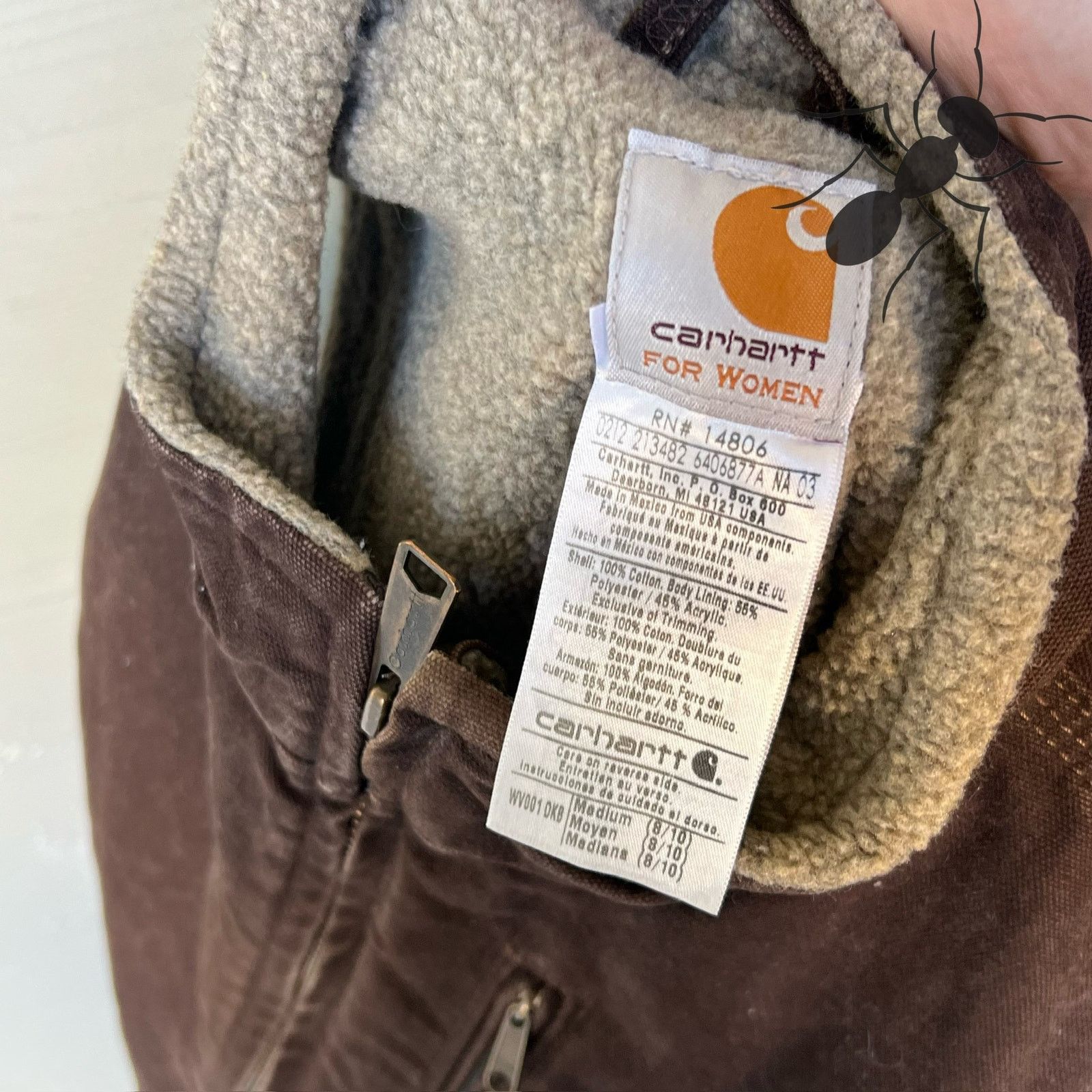 Carhartt × Vintage Carhartt WOMENS V001 DKB brown work wear vest Size US M / EU 48-50 / 2 - 6 Thumbnail