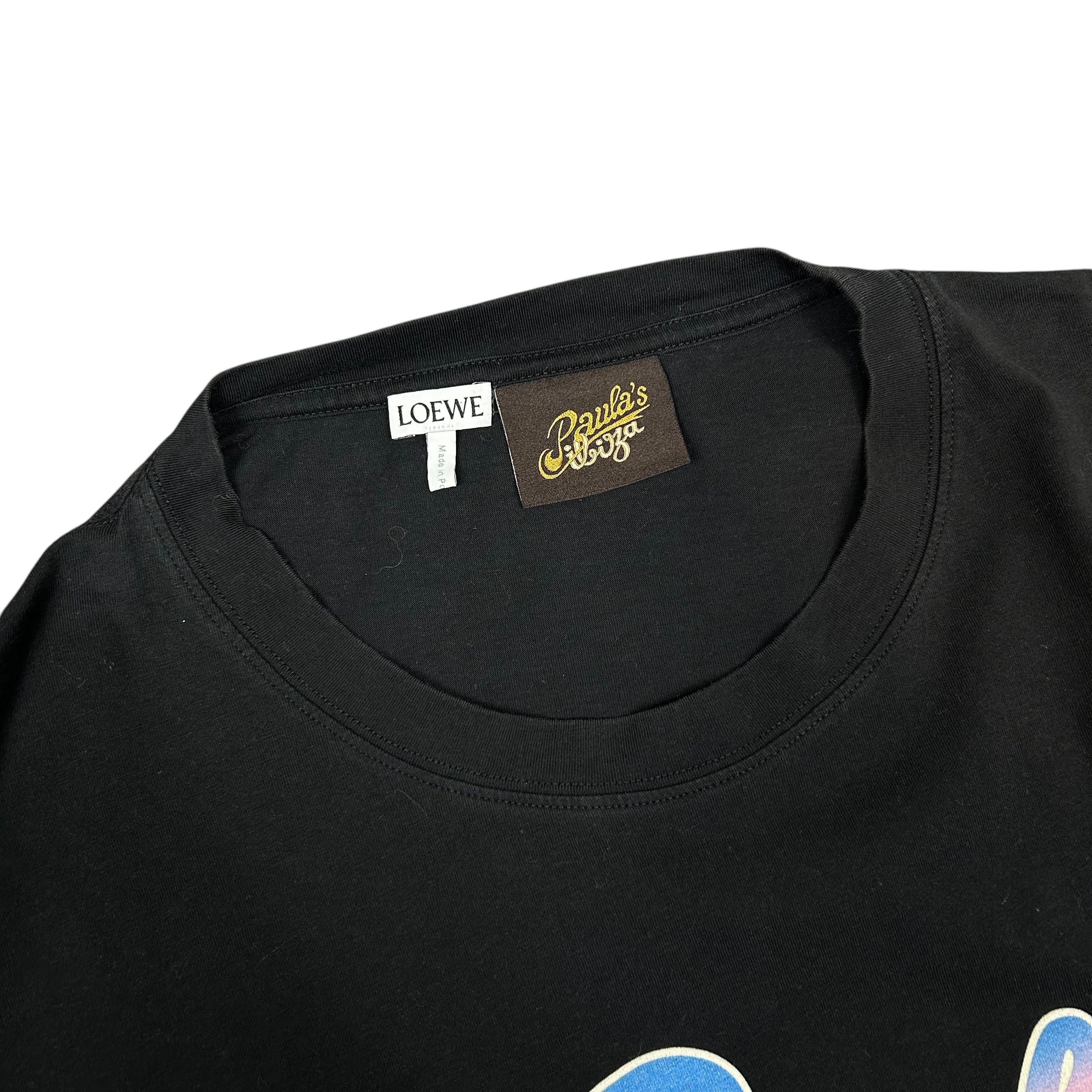 Loewe Loewe Paula's Ibiza Black Short Sleeve Graphic T-shirt XL Size US XL / EU 56 / 4 - 4 Thumbnail