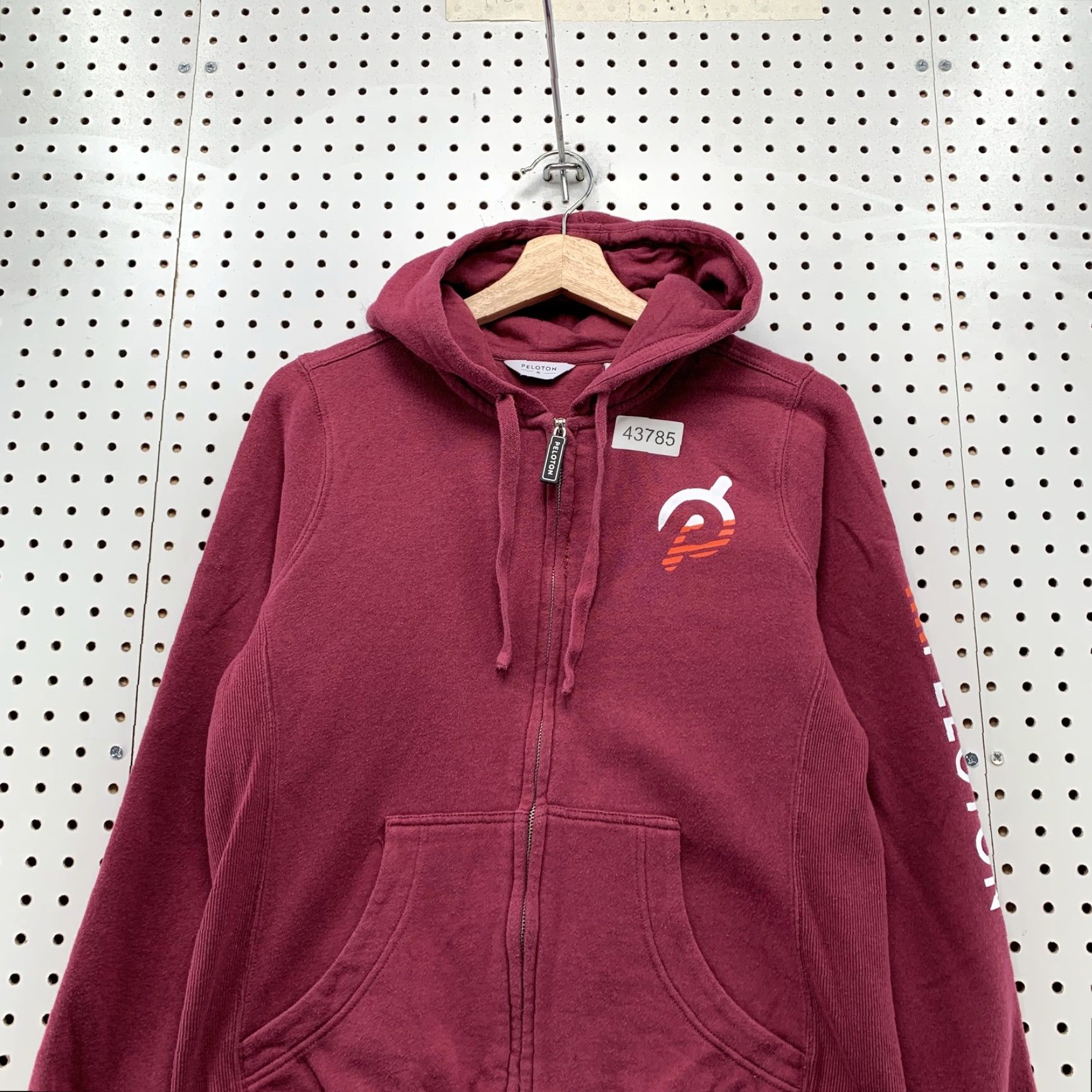 Pinko Peloton Hoodie Sweatshirt Womens Medium Pink Hooded Full Zip Fleece Size M / US 6-8 / IT 42-44 - 2 Thumbnail