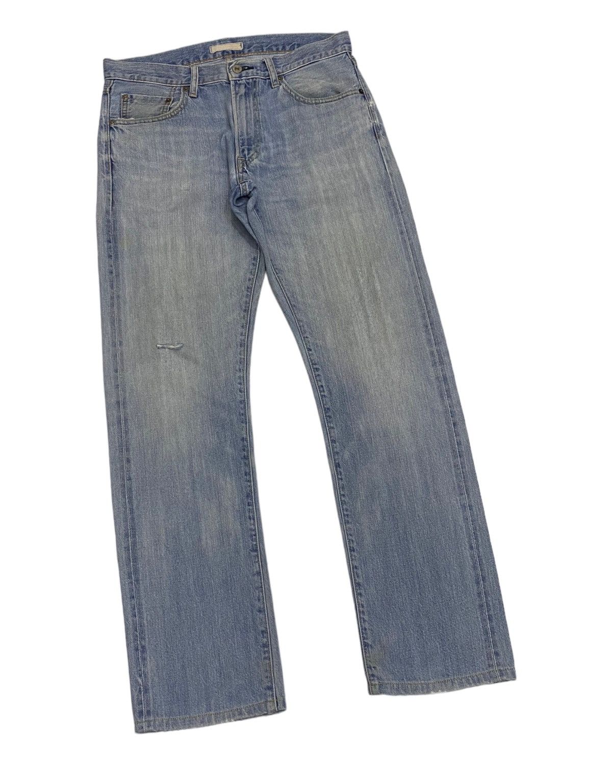 Japanese Brand × Jun Takahashi UNIQLO JAPAN SELVEDGE DISTRESSED BAGGY DENIM JEANS Size US 33 - 7 Thumbnail