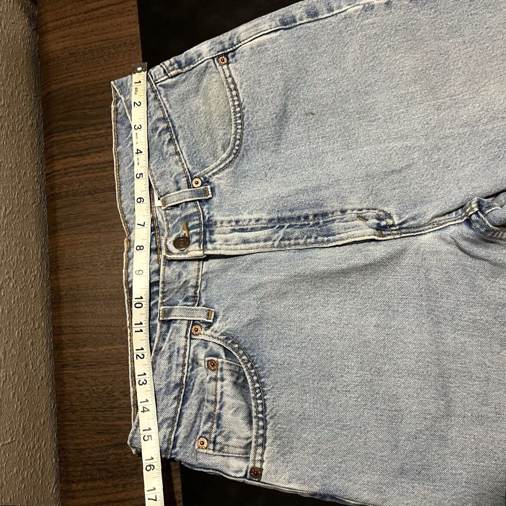 VINTAGE Levi's Jeans 32x27 505 Stonewash Distress Straight 90s Mens Jeans