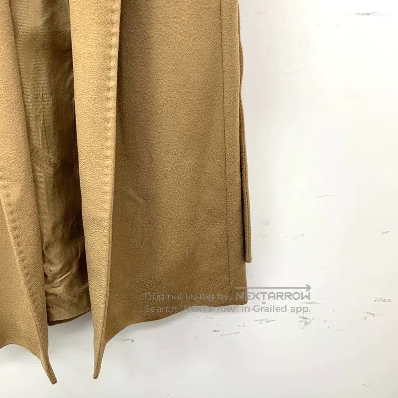 Max Mara Max Mara Brown Woolen Belted Long Sleeve Coat Size S / US 4 / IT 40 - 5 Thumbnail