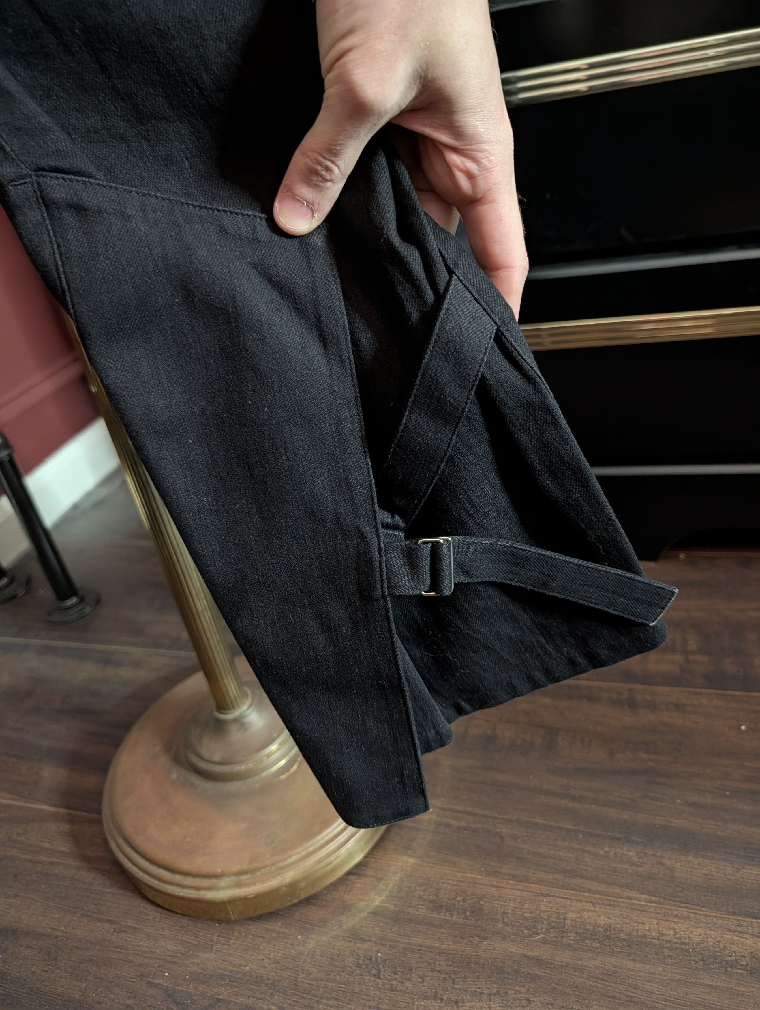 Yohji Yamamoto Vintage Noir+ Black Flared Bondage Jeans Japan Sz2 Size US 30 / EU 46 - 10 Thumbnail