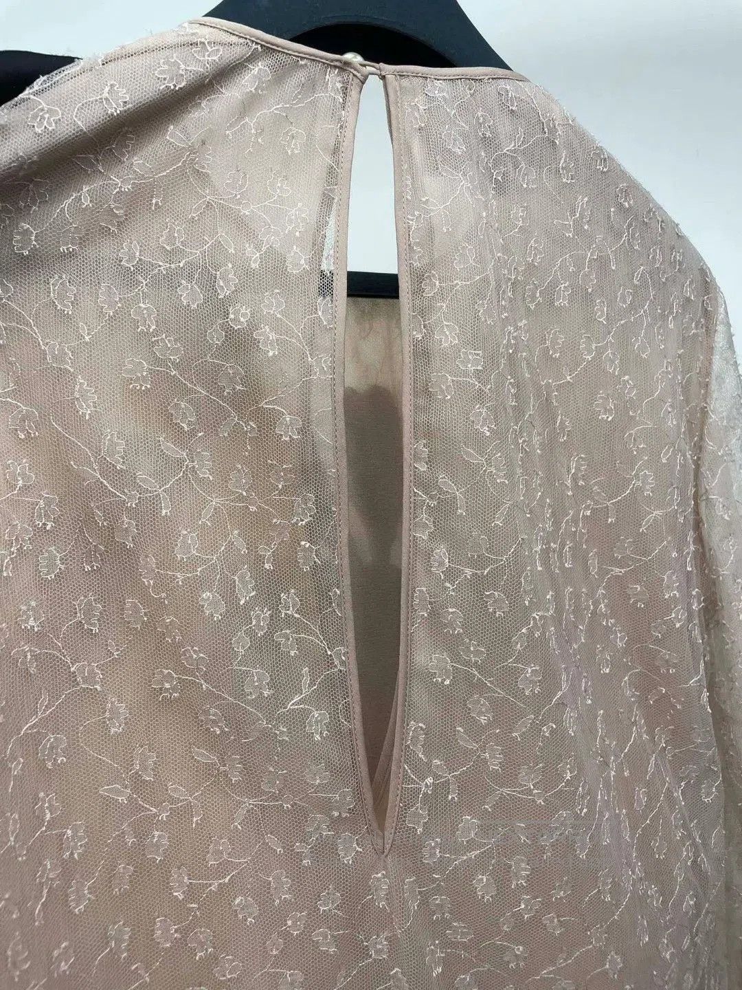 Gucci Gucci Nude Pink Embroidered Lace Dress. Size M / US 6-8 / IT 42-44 - 3 Thumbnail