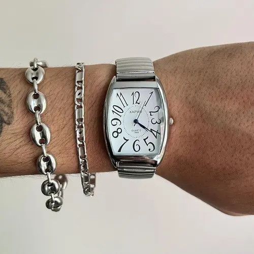 VIBE 2000s vintage style stainless steel quartz luxury watch Size ONE SIZE - 8 Thumbnail