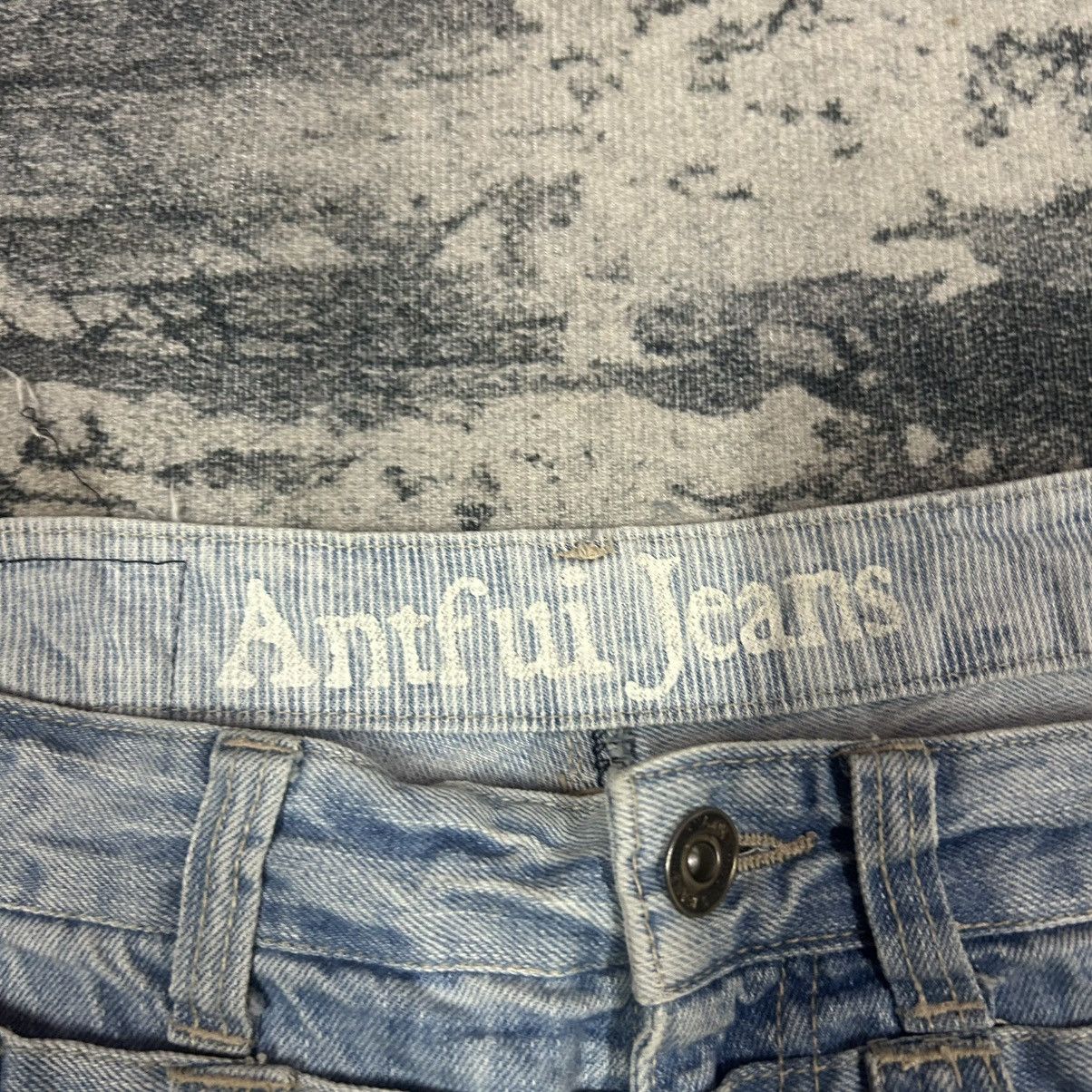 Japanese Brand Vintage Japanese Double Waist Lgiht Washed Denim Jeans Size US 33 - 4 Thumbnail