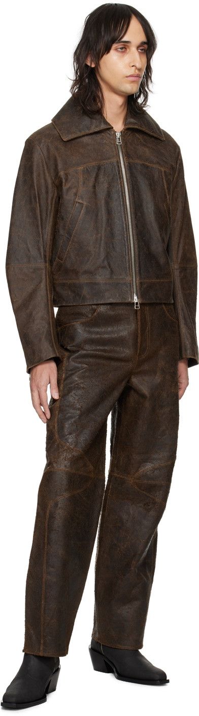 Eckhaus Latta $1600 Eckhaus Latta Hide Pants Size US 27 - 6 Thumbnail