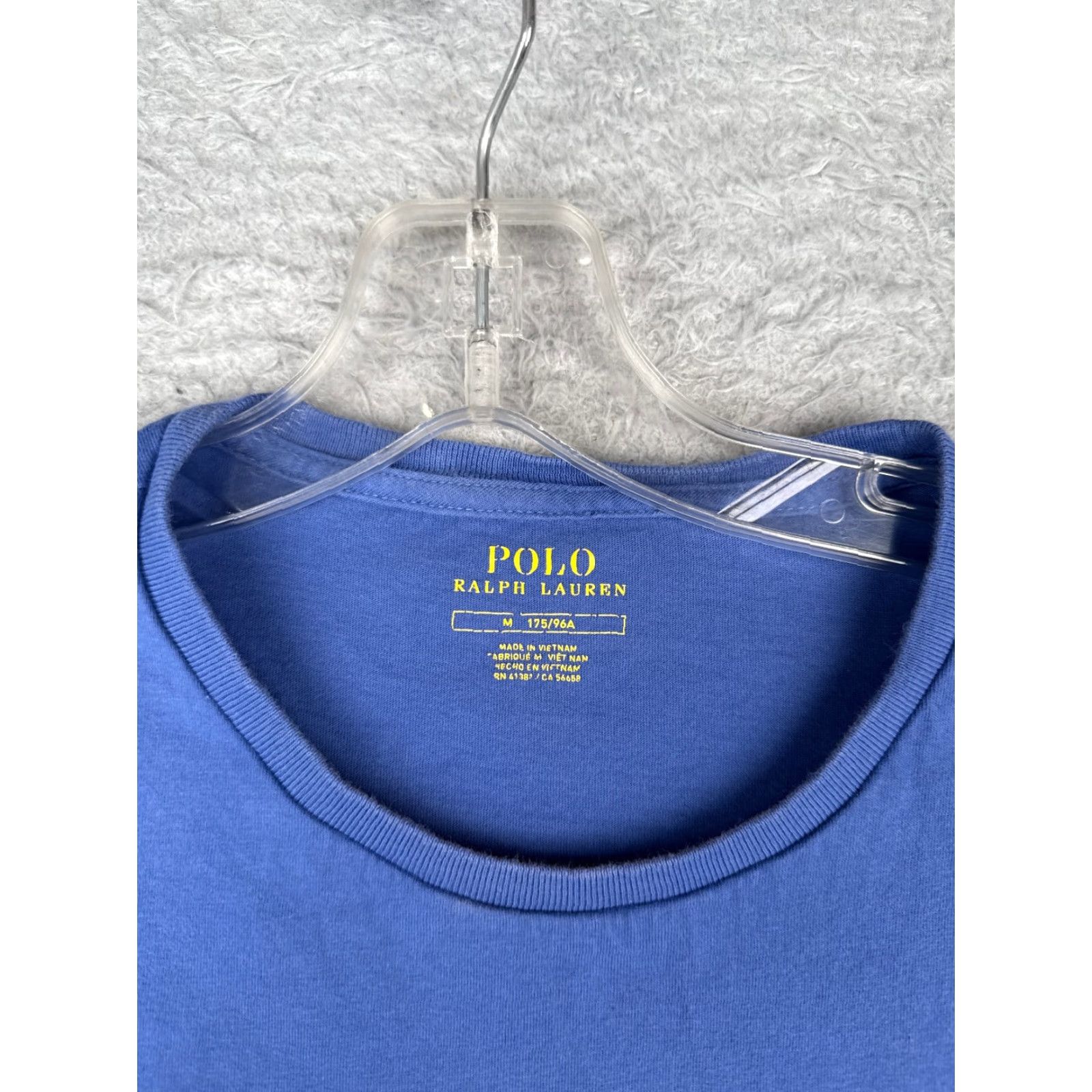 Ralph Lauren Polo Ralph Lauren Shirt Men Medium Blue 100% Cotton Crew Neck Short Sleeve Embroidered Logo Mens Size US M / EU 48-50 / 2 - 7 Thumbnail