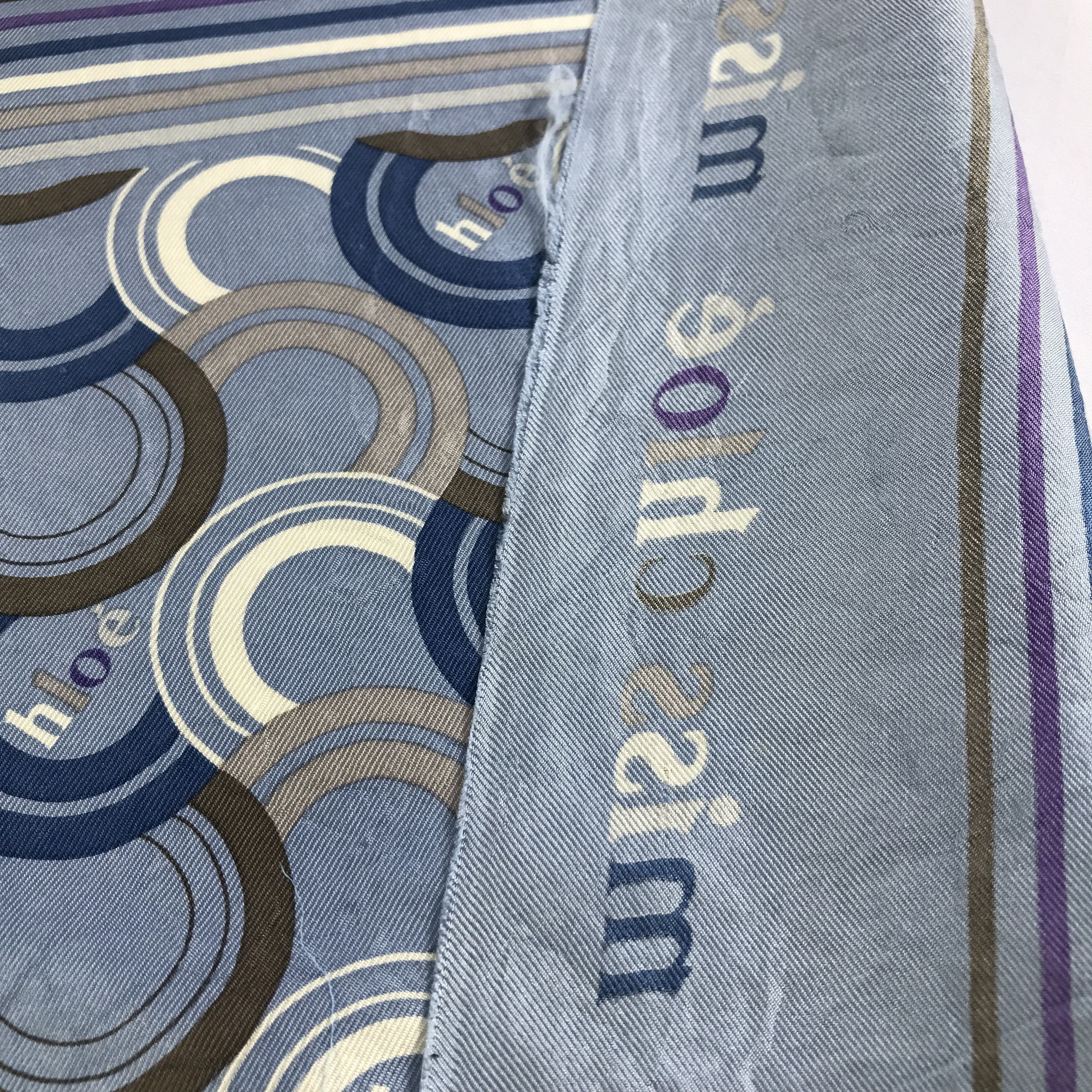 Chloe × Vintage Vintage Chloe Silk Scarf - S2636 Size ONE SIZE - 4 Thumbnail