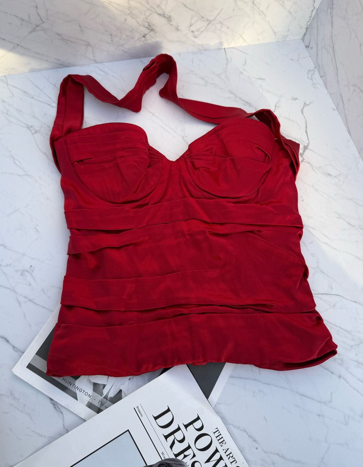 Dolce & Gabbana dolce & gabbana red top corset Size S / US 4 / IT 40 - 9 Thumbnail