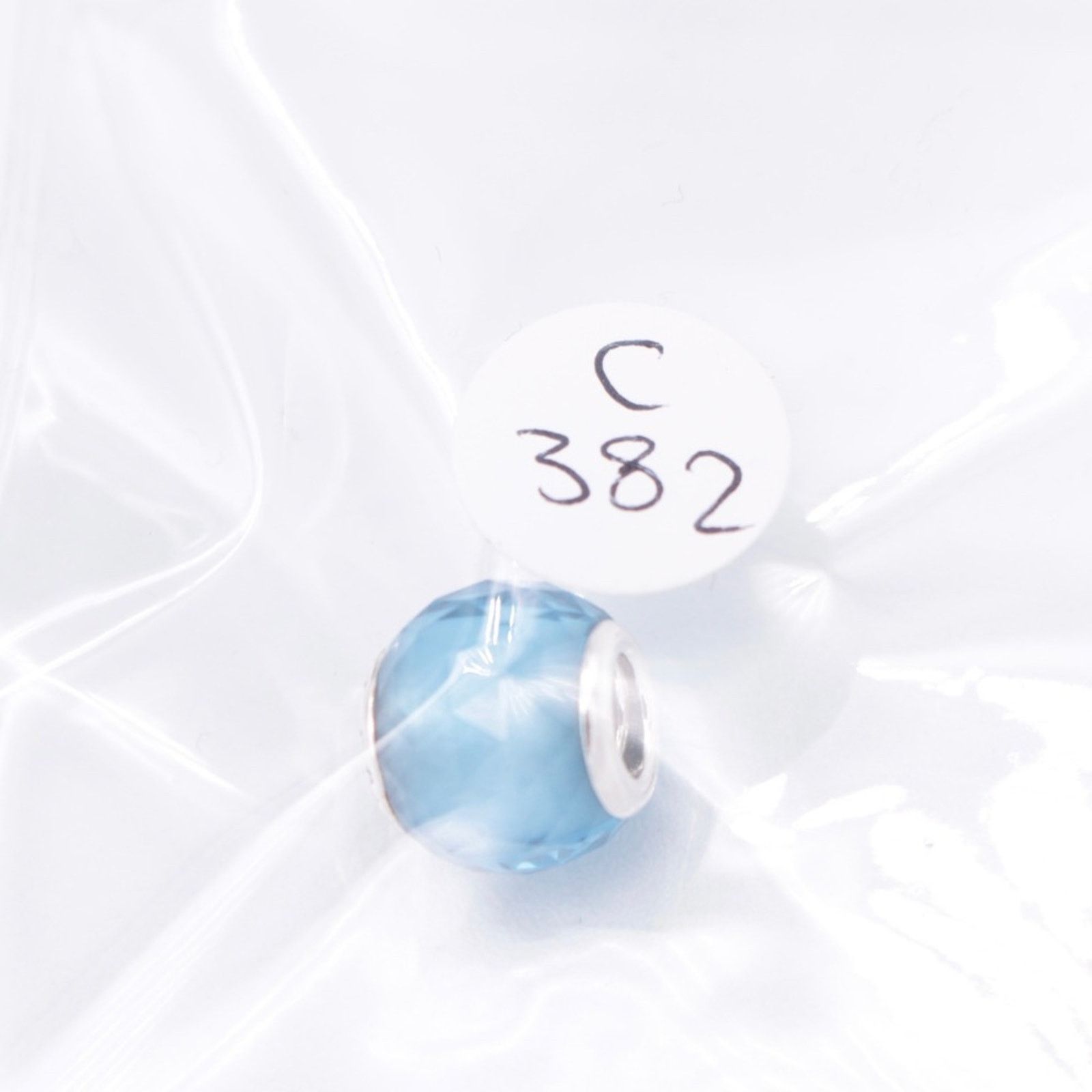 pandora PANDORA Petite Facets Charm with Synthetic Blue Quartz Size ONE SIZE - 10 Thumbnail