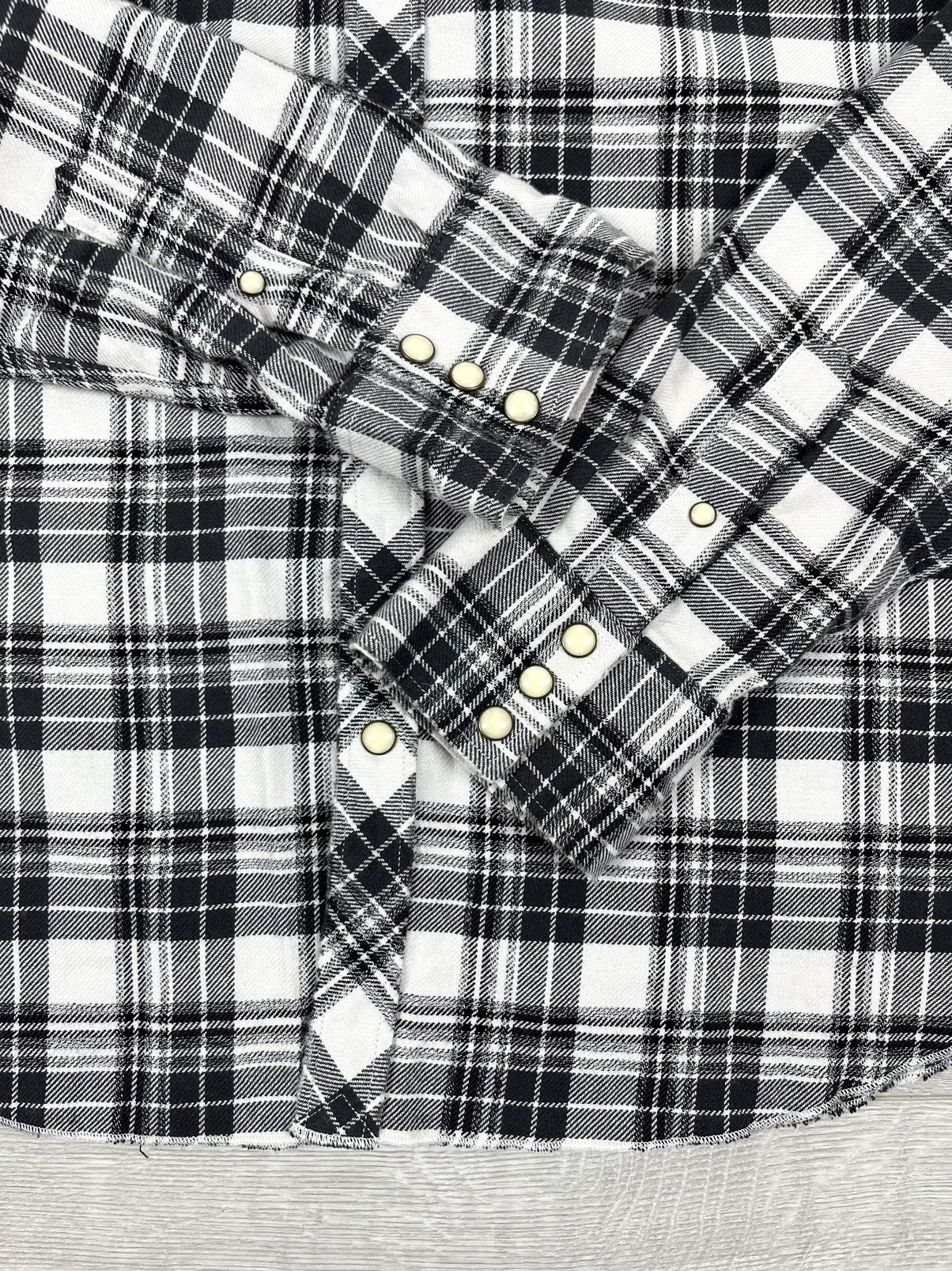 Allsaints Allsaints Blackroad LS Checkered Cotton Flannel Shirt Size US L / EU 52-54 / 3 - 7 Thumbnail