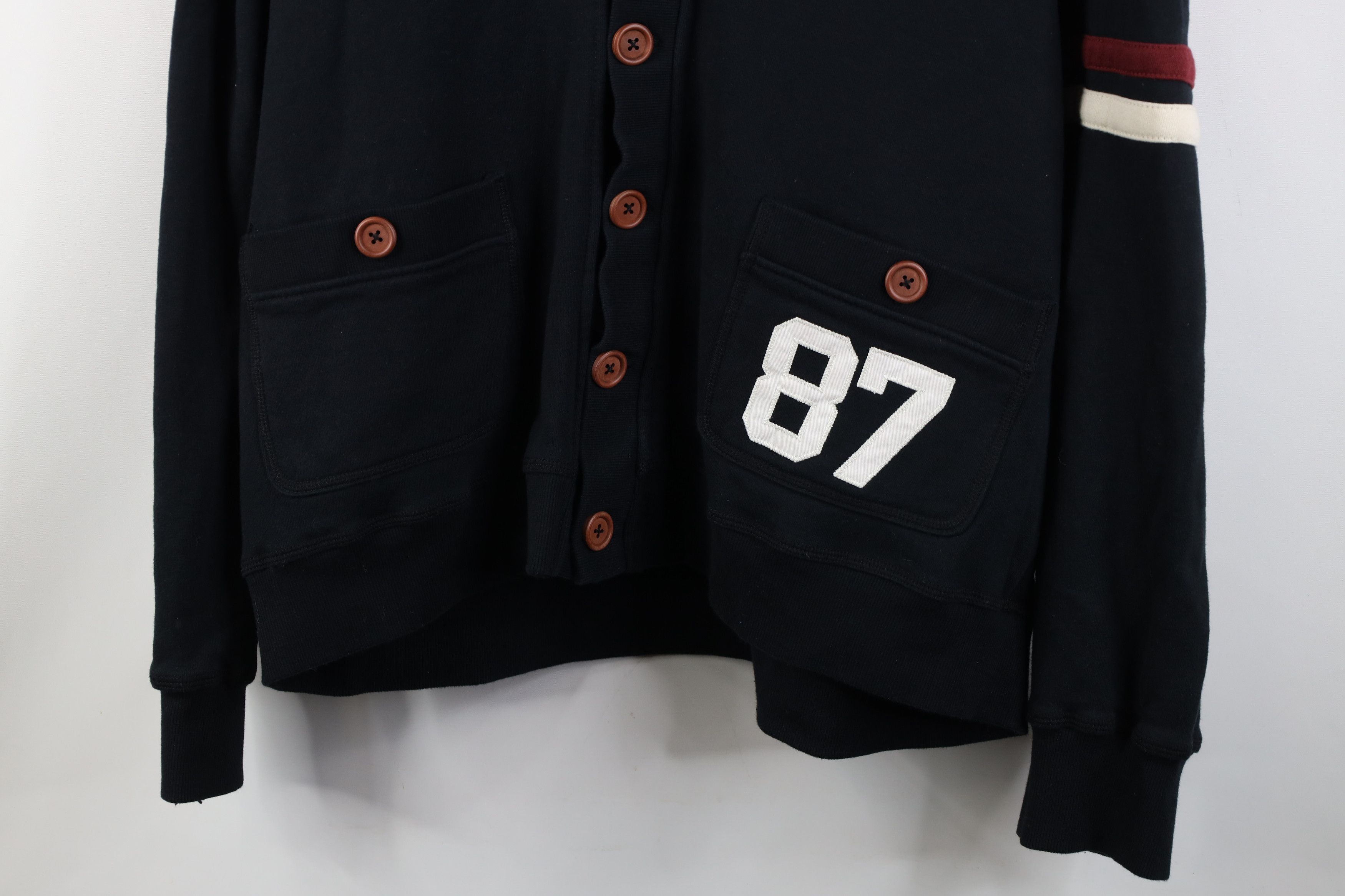 Vintage Y2K Dapper Heavyweight Hooded Rugby Cardigan Sweatshirt Size US XXL / EU 58 / 5 - 3 Thumbnail