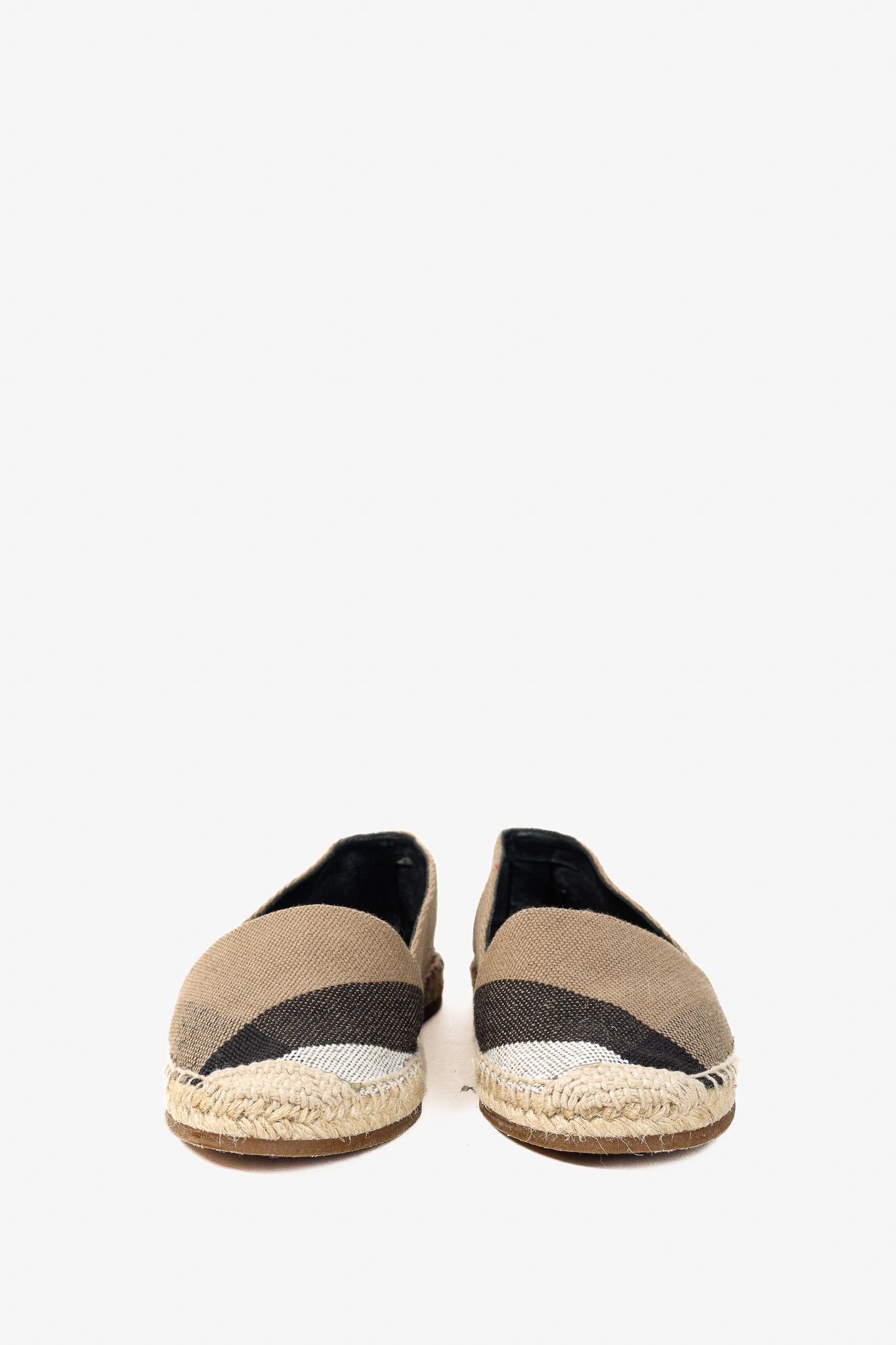 Burberry Burberry Hodgeson Canvas Check Espadrille Flat Shoe Size US 5 / IT 35 - 2 Thumbnail