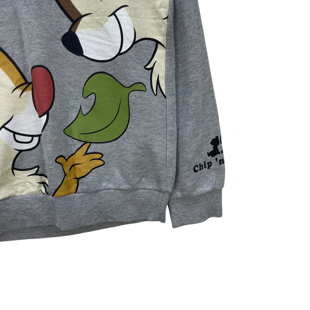 Disney 💥Vintage Chip And Dale Over Print Hooded Pullover Size US M / EU 48-50 / 2 - 4 Thumbnail