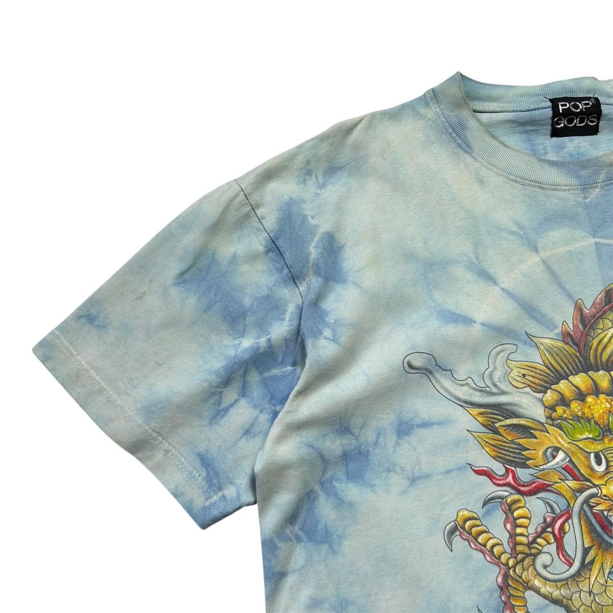 Vintage Vintage Dragon Graphic Tie-Dye T-Shirt Size US L / EU 52-54 / 3 - 3 Thumbnail