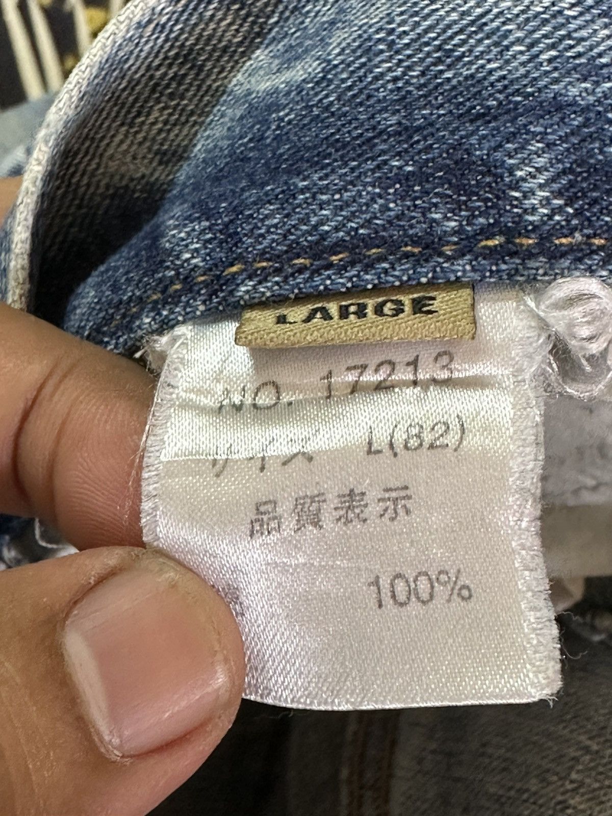 POST ARCHIVE FACTION (PAF) Vintage Nylaus Jeans Flare Faded Grunge Distressed Denim Size US 31 - 8 Thumbnail