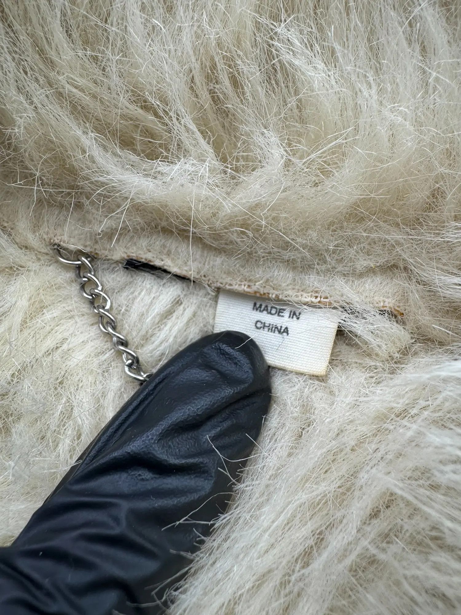 Japanese Brand Vintage Faux Sheepskin Coat W46(V9) Size S / US 4 / IT 40 - 4 Thumbnail
