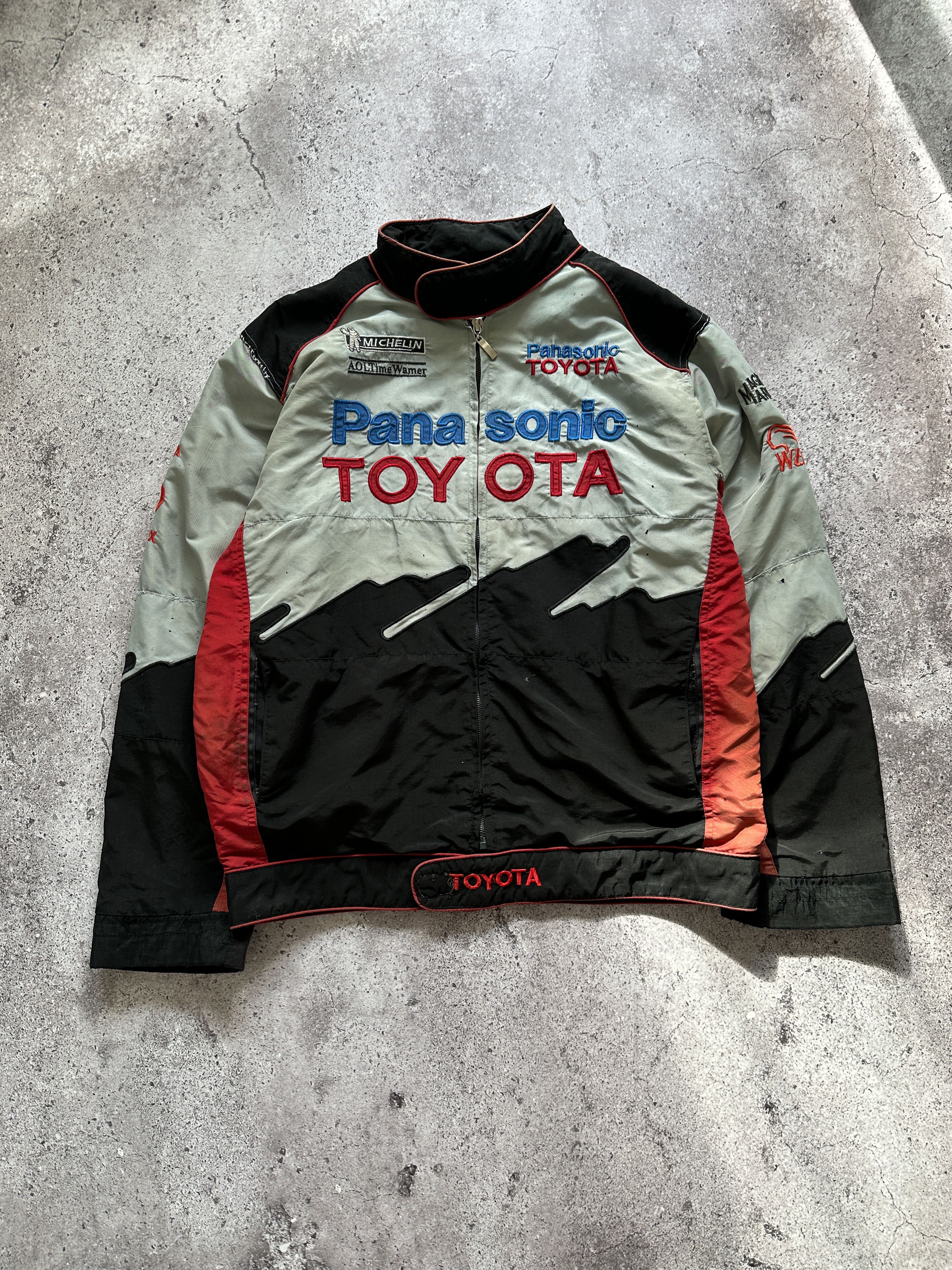 Racing × Vintage Vintage Toyota Panasonic Distressed Racing Bomber ...