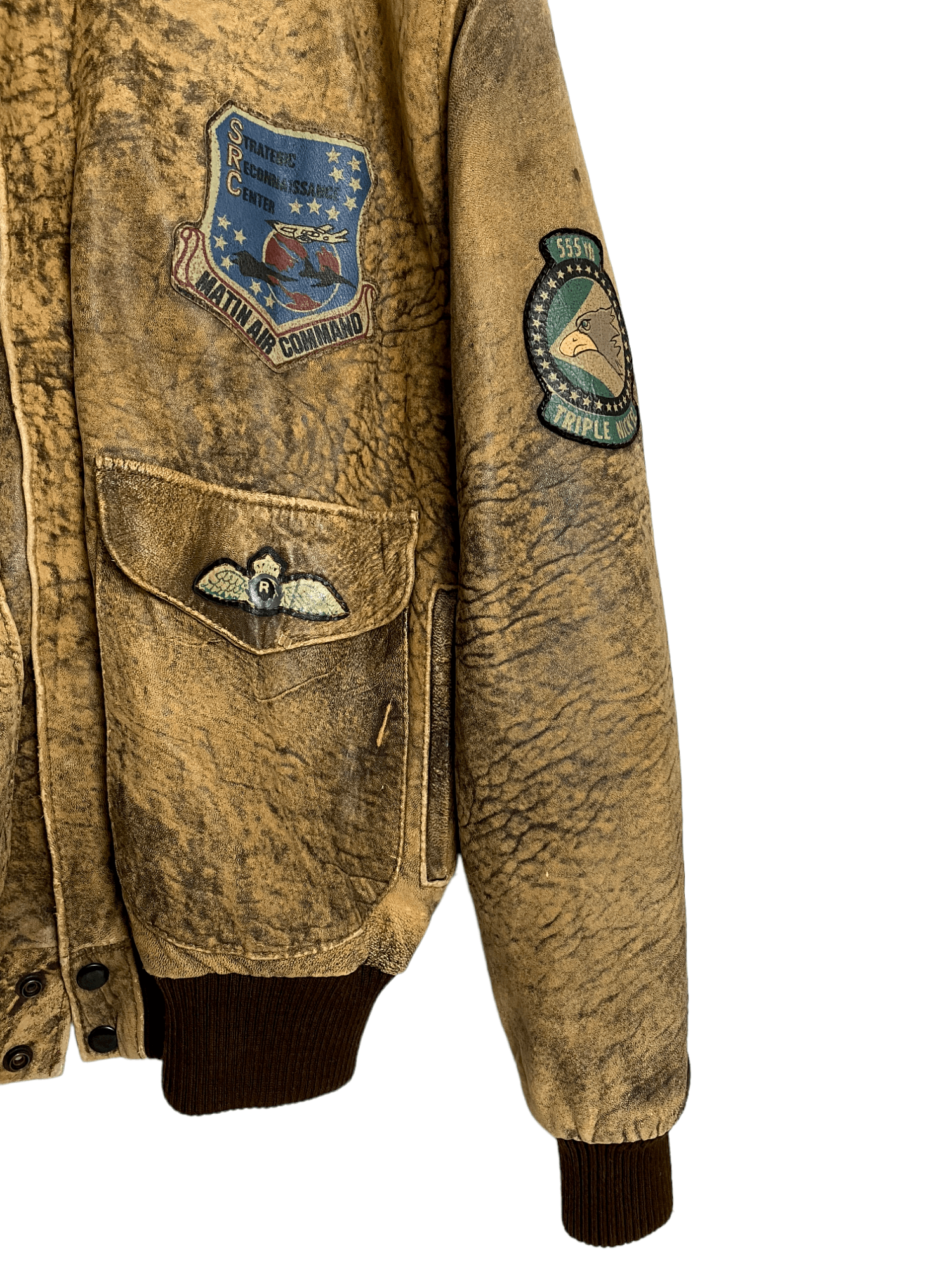 Vintage 🔥Vintage Leather Jacket Matin Air Commmand🔥 Size US L / EU 52-54 / 3 - 8 Thumbnail