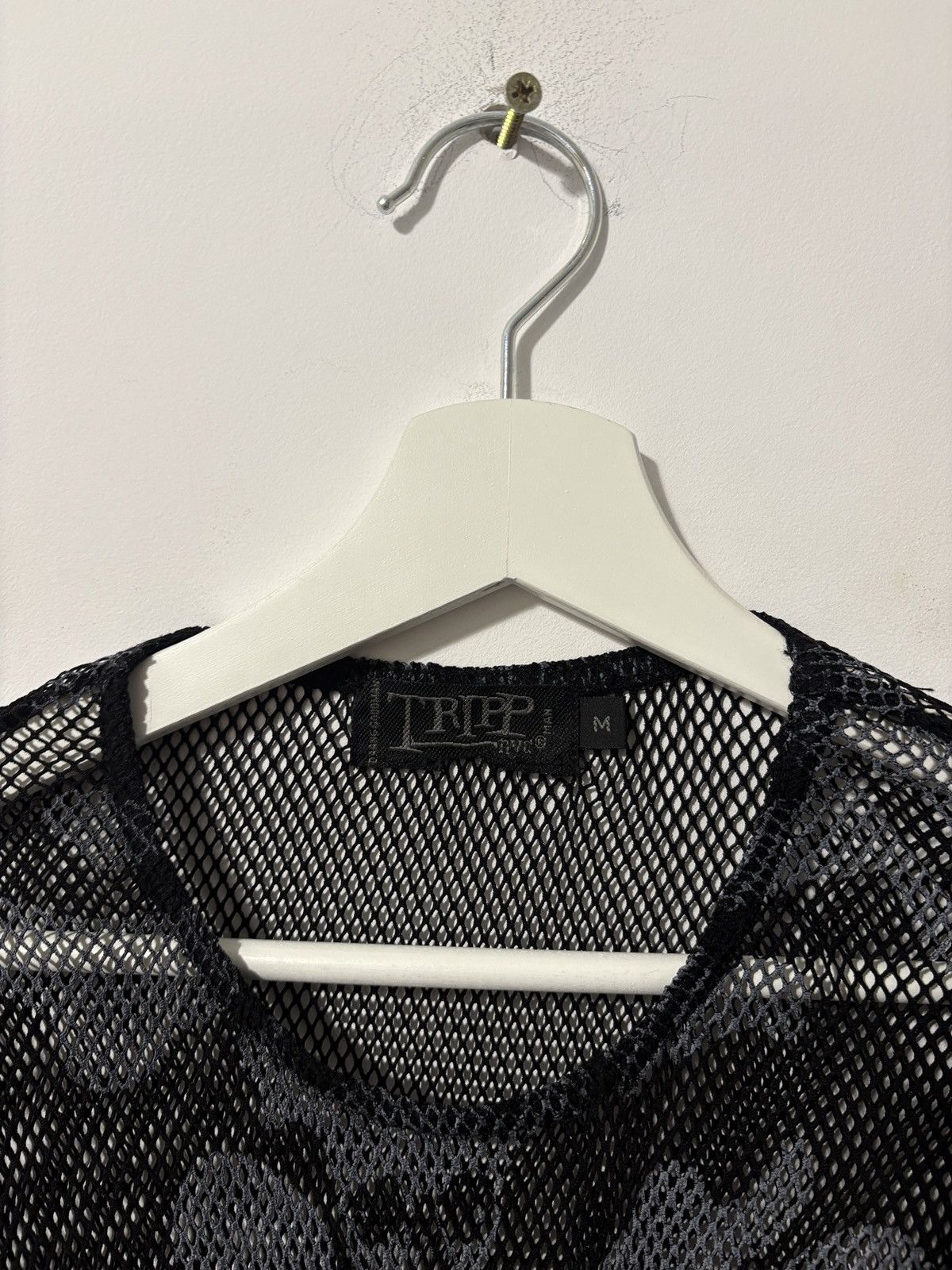 Tripp NYC × Vintage Daang Goodman Tripp NYC Man skull & crossbones fishnet shirt Size US M / EU 48-50 / 2 - 3 Thumbnail
