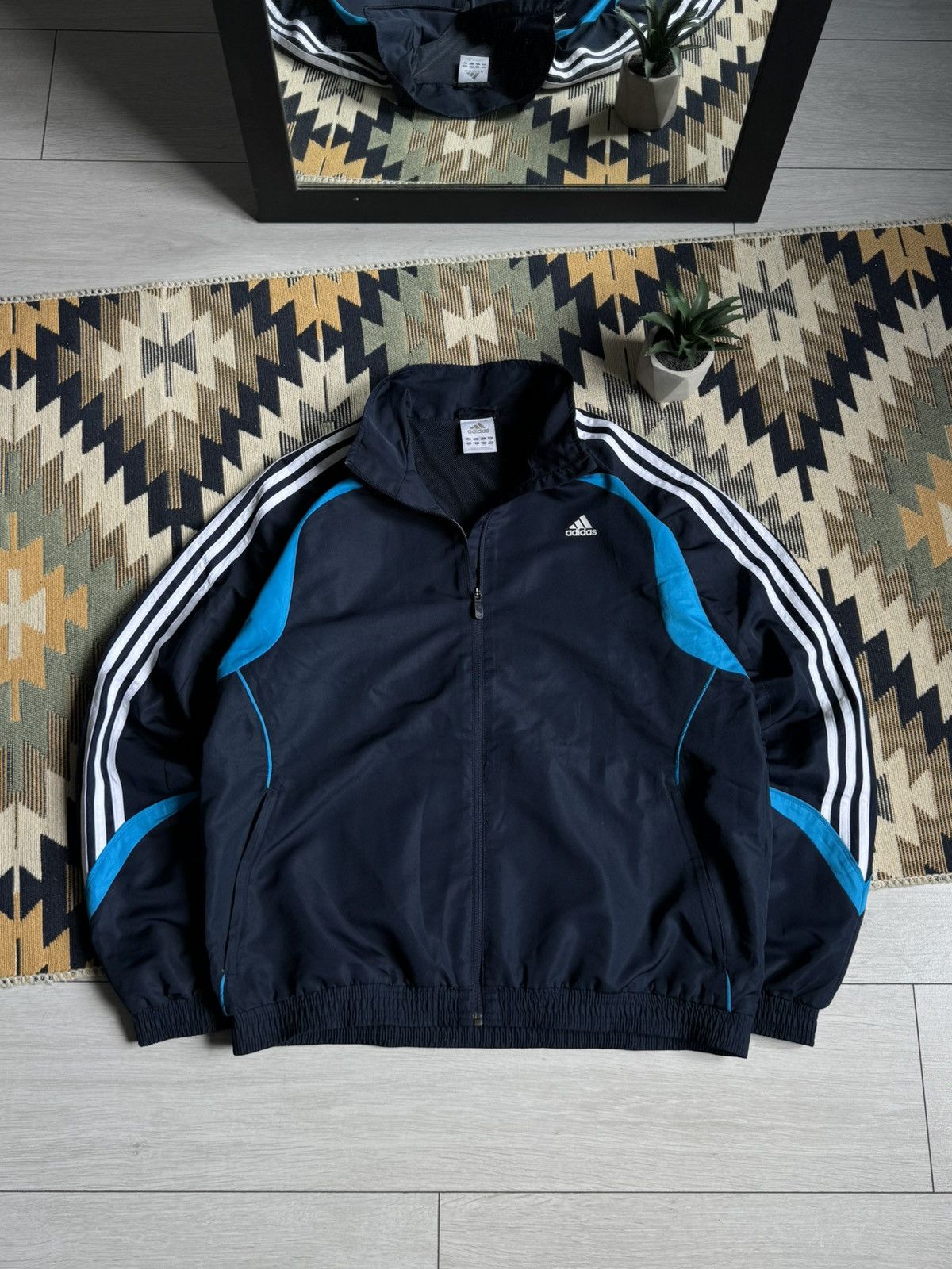Adidas Vintage Adidas Nylon 3Stripes Track Jacket Size US L / EU 52-54 / 3 - 1 Thumbnail