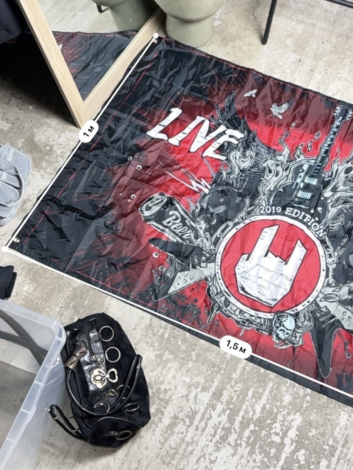 Vintage 2019 EMP LIVE LOUD ROCK BANNER - № 4509 Size ONE SIZE - 5 Thumbnail