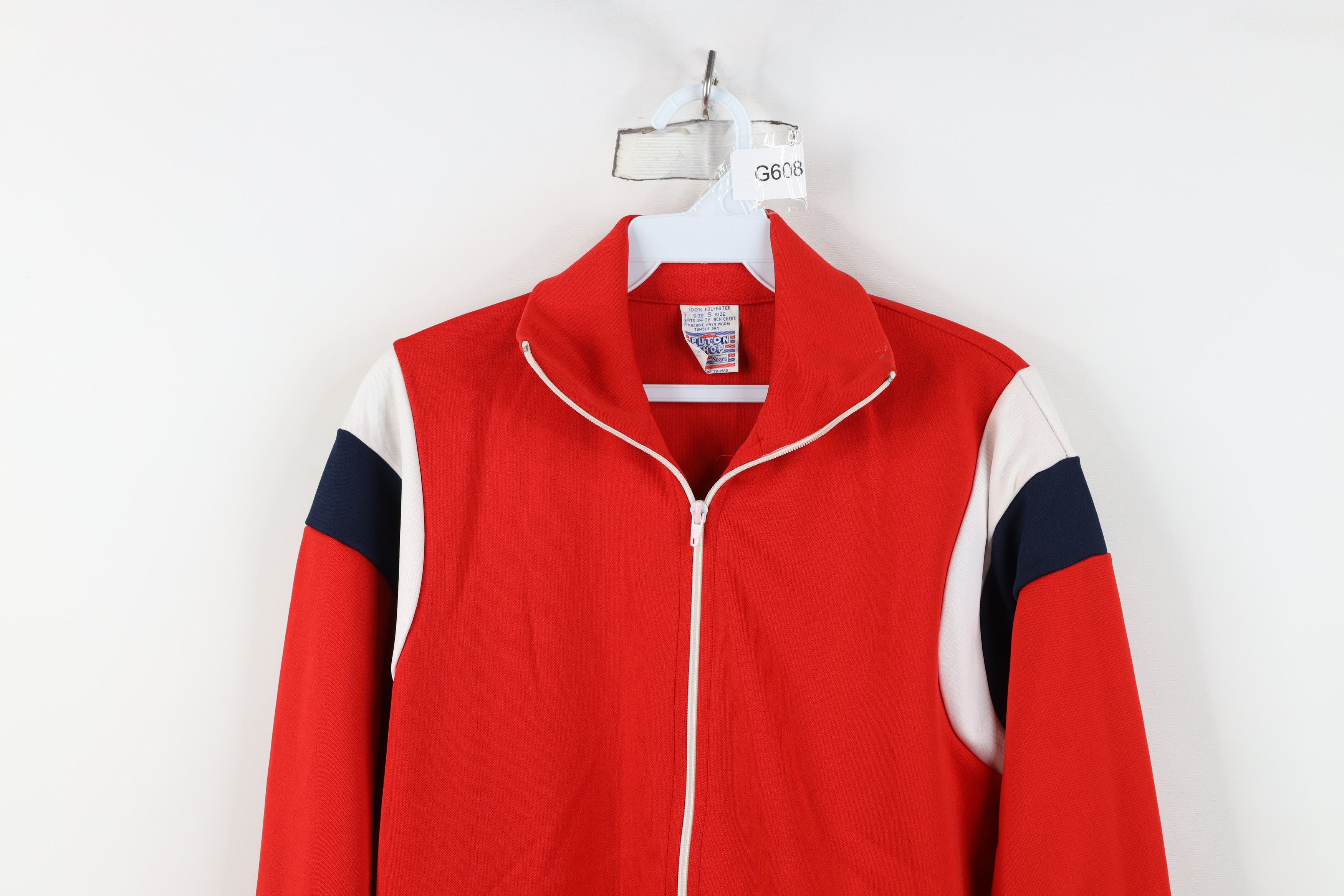 Vintage Vintage 60s 70s Streetwear Block Warm Up Tennis Track Jacket Size US S / EU 44-46 / 1 - 2 Thumbnail