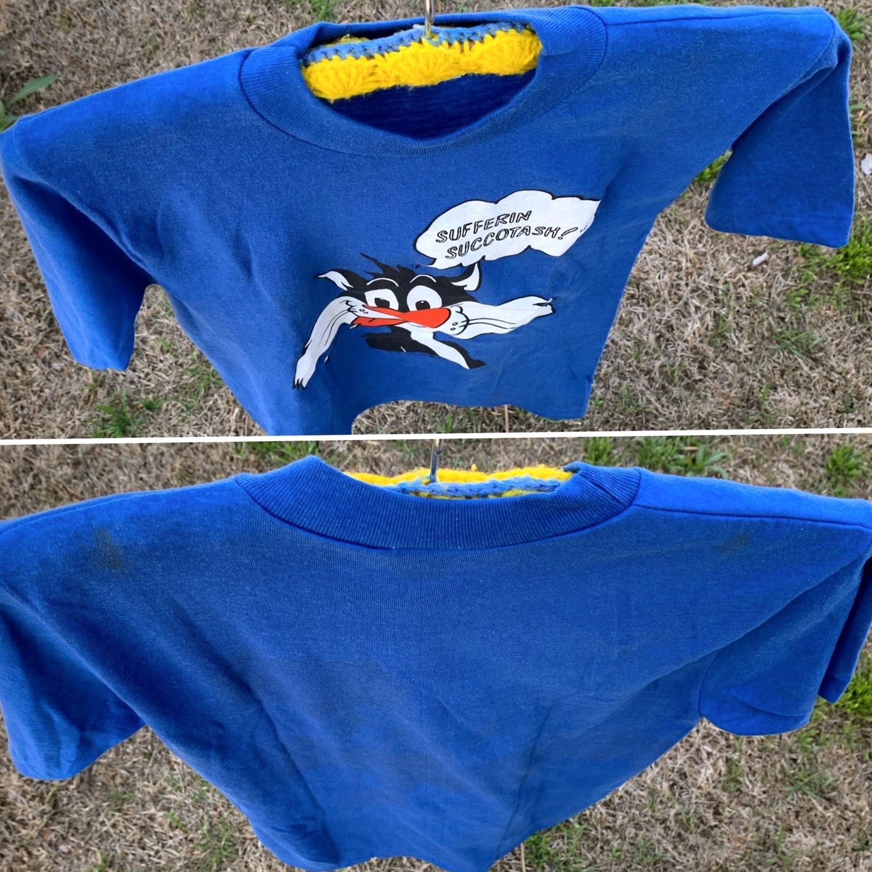 Vintage VINTAGE Sylvester Sufferin Succotash! T Shirt Warner Bros Inc 1977 M blue Nike? Size US M / EU 48-50 / 2 - 5 Thumbnail