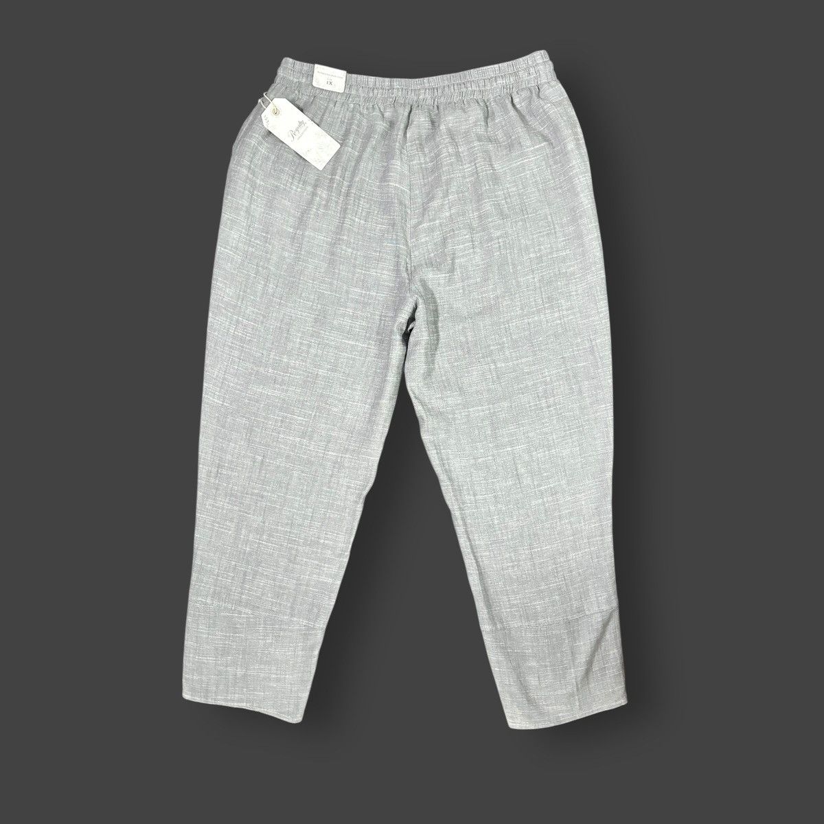 Other Royalty For Me Women’s Grey Linen Button Hem Pants Sz 1X Size 33" - 5 Thumbnail