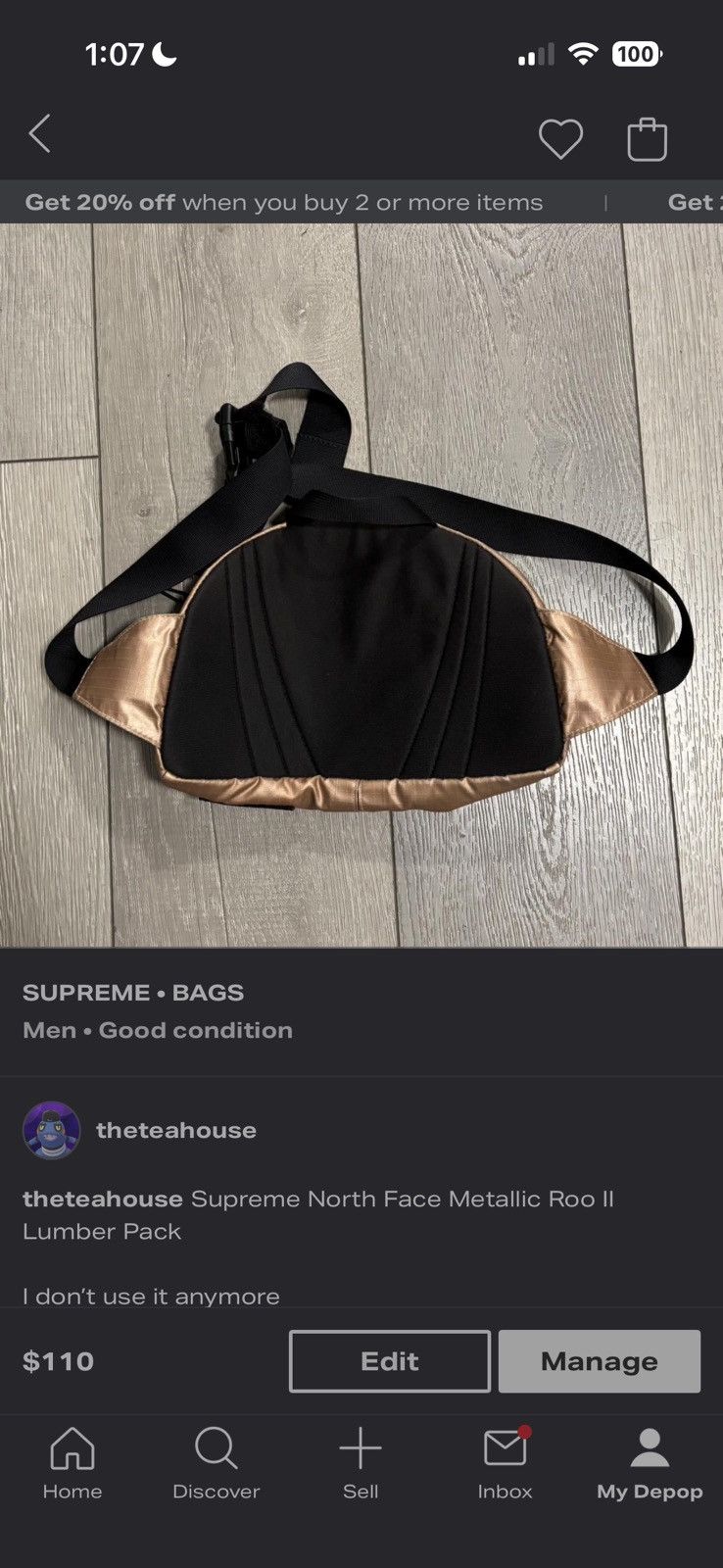 Supreme × The North Face Supreme North Face Metallic Roo IO Size ONE SIZE - 2 Thumbnail