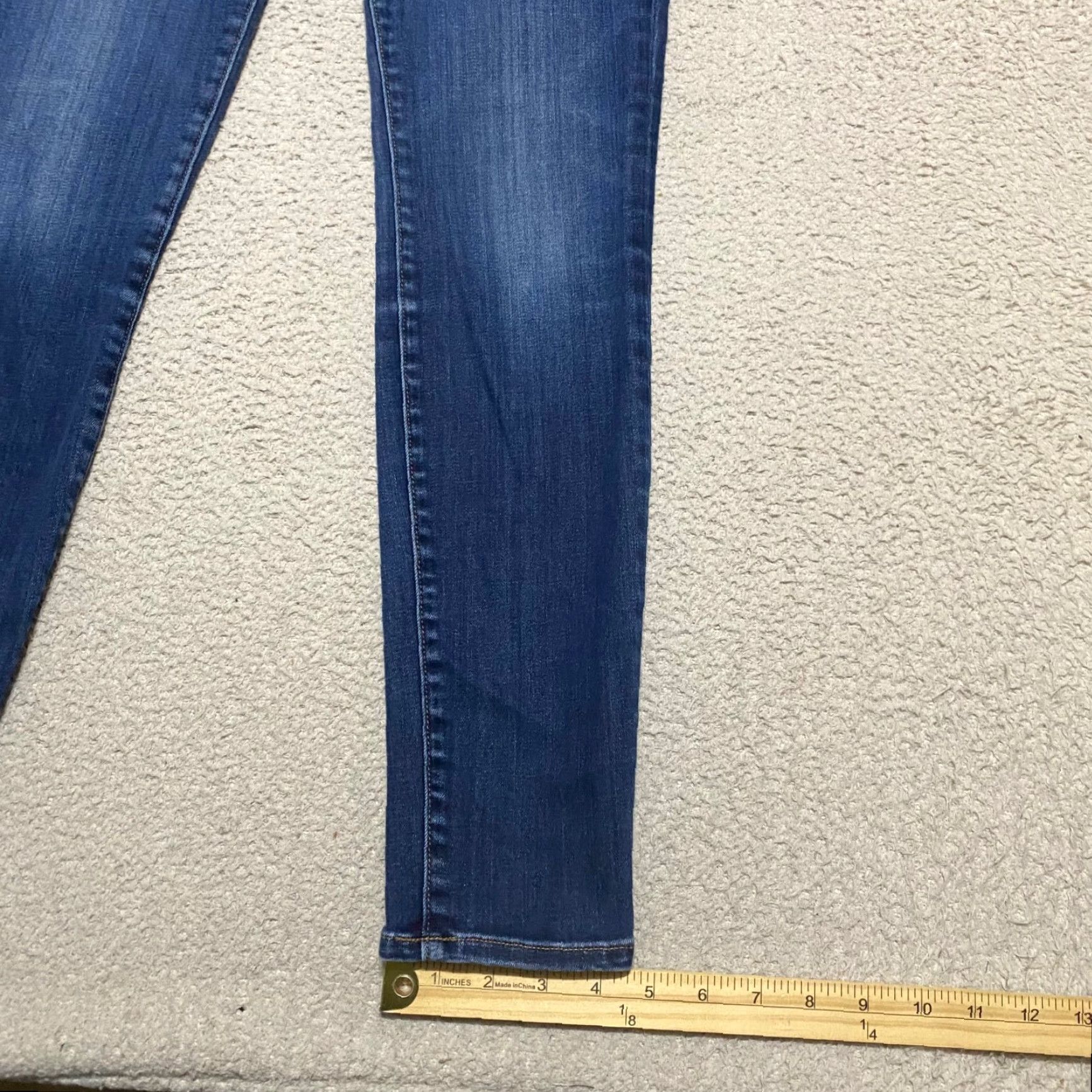 Madewell Madewell Jeans Blue Denim Dark Wash High Rise Skinny Tall 26 Womens 5-Pocket Stretch Pocket Solid Modern American Vintage: No Size 26" / US 2 / IT 38 - 5 Thumbnail