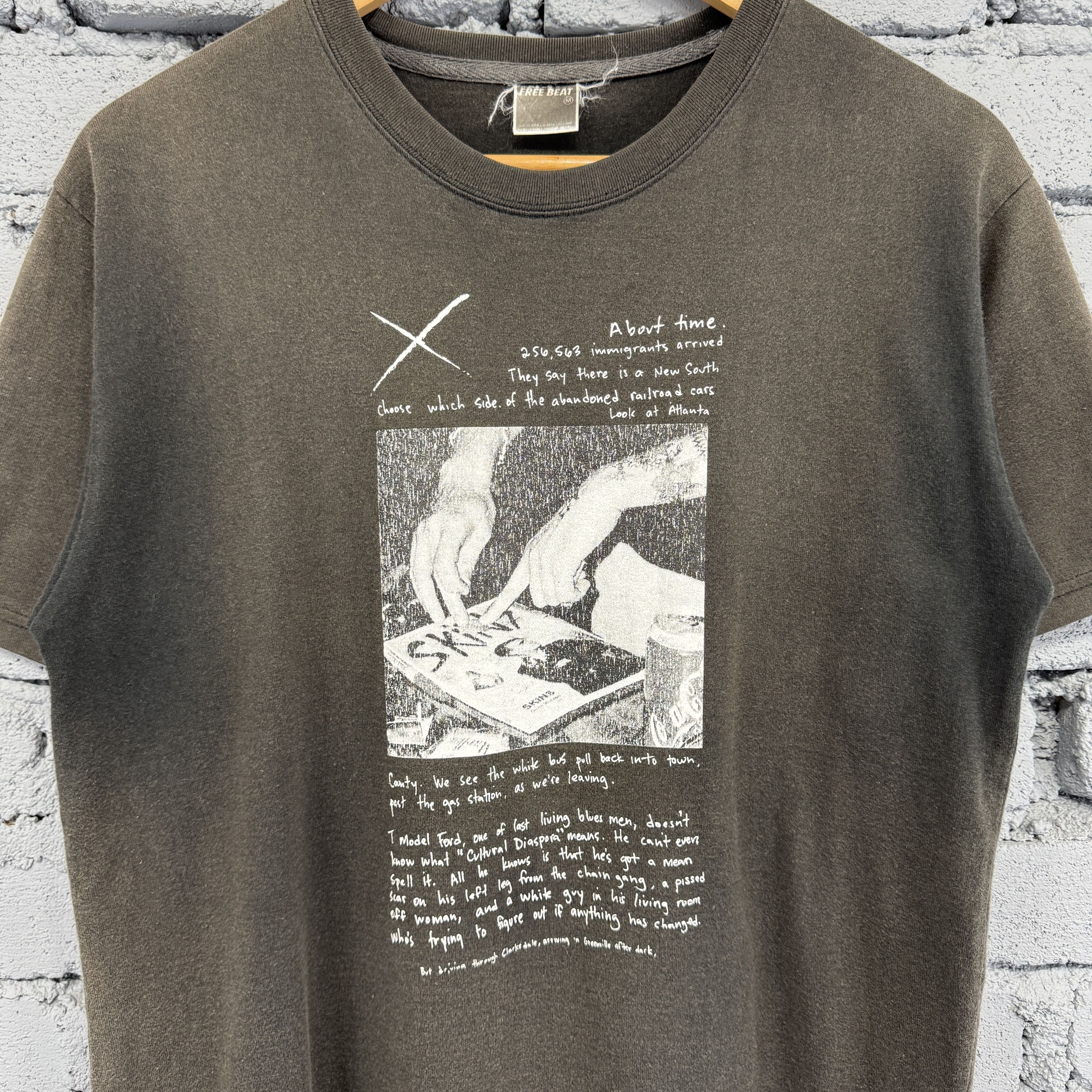 Japanese Brand Rare Vintage Japanese Brand Free Beat Sunfaded Tshirt Size US M / EU 48-50 / 2 - 3 Thumbnail