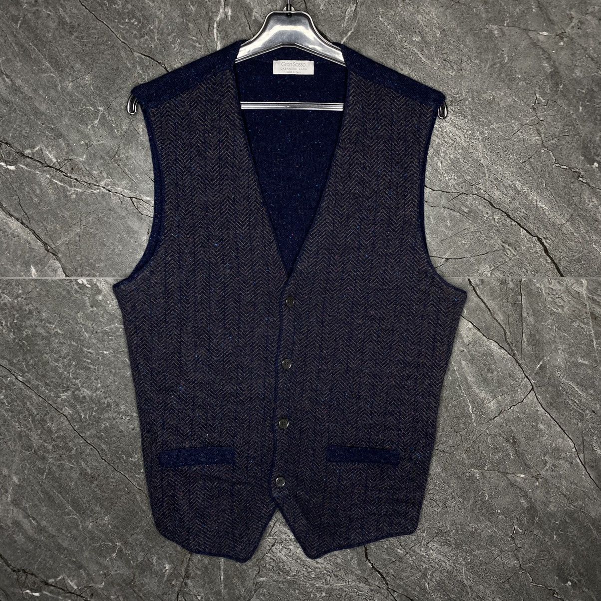 Gran sasso men’s cashmere Lana wool Italian cardigan