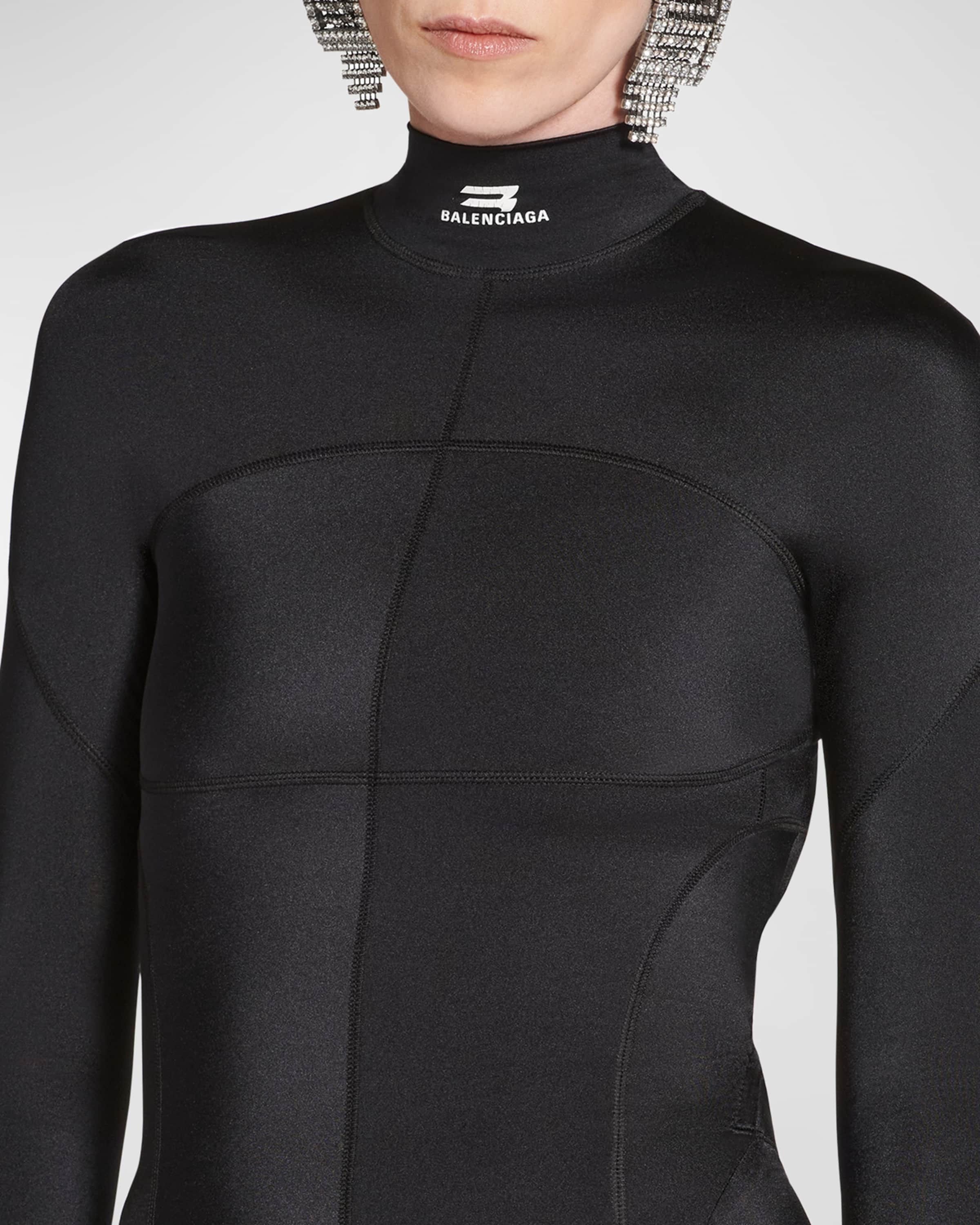 Balenciaga o1bcso1str0525 Sporty B Activewear Gown in Black Size M / US 6-8 / IT 42-44 - 4 Thumbnail