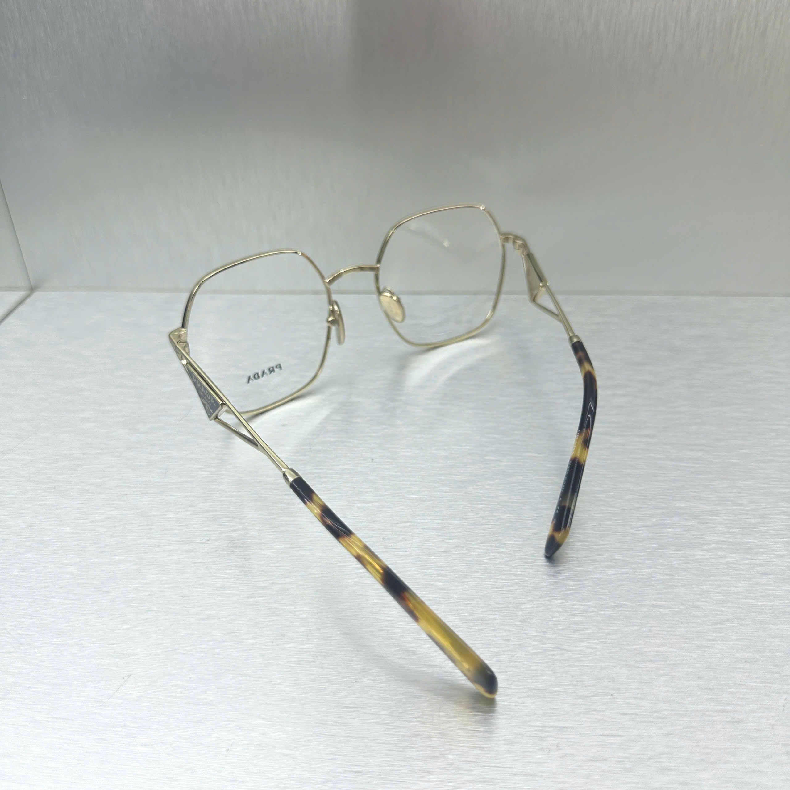 Prada PRADA 59ZV_ZVN1O1 Glasses PALE GOLD Size ONE SIZE - 8 Thumbnail