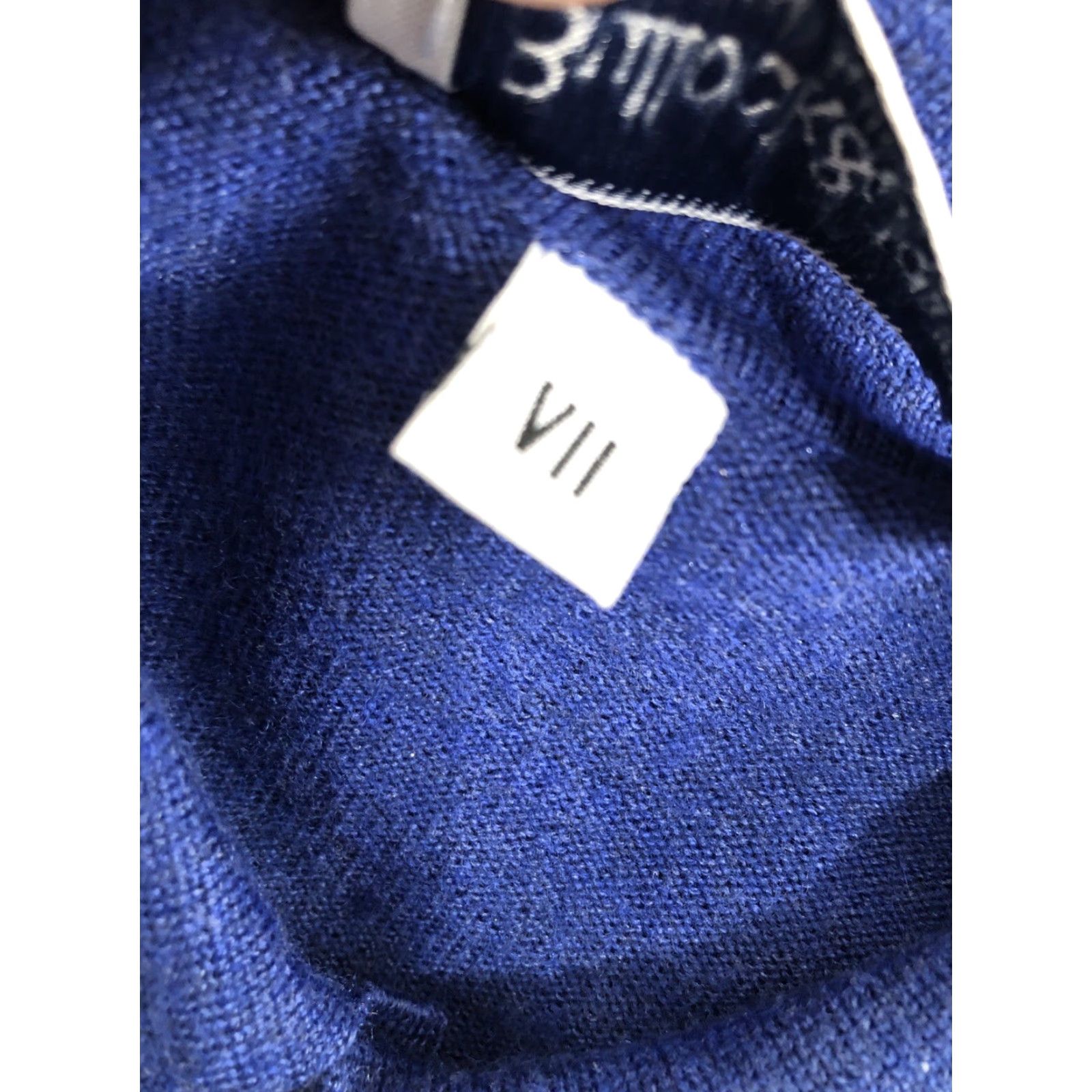 Vintage BULLock & JONES ITALY Wool Silk Cashmere Collared Sweater L/XL Blue Mens Pullover Size US L / EU 52-54 / 3 - 6 Thumbnail