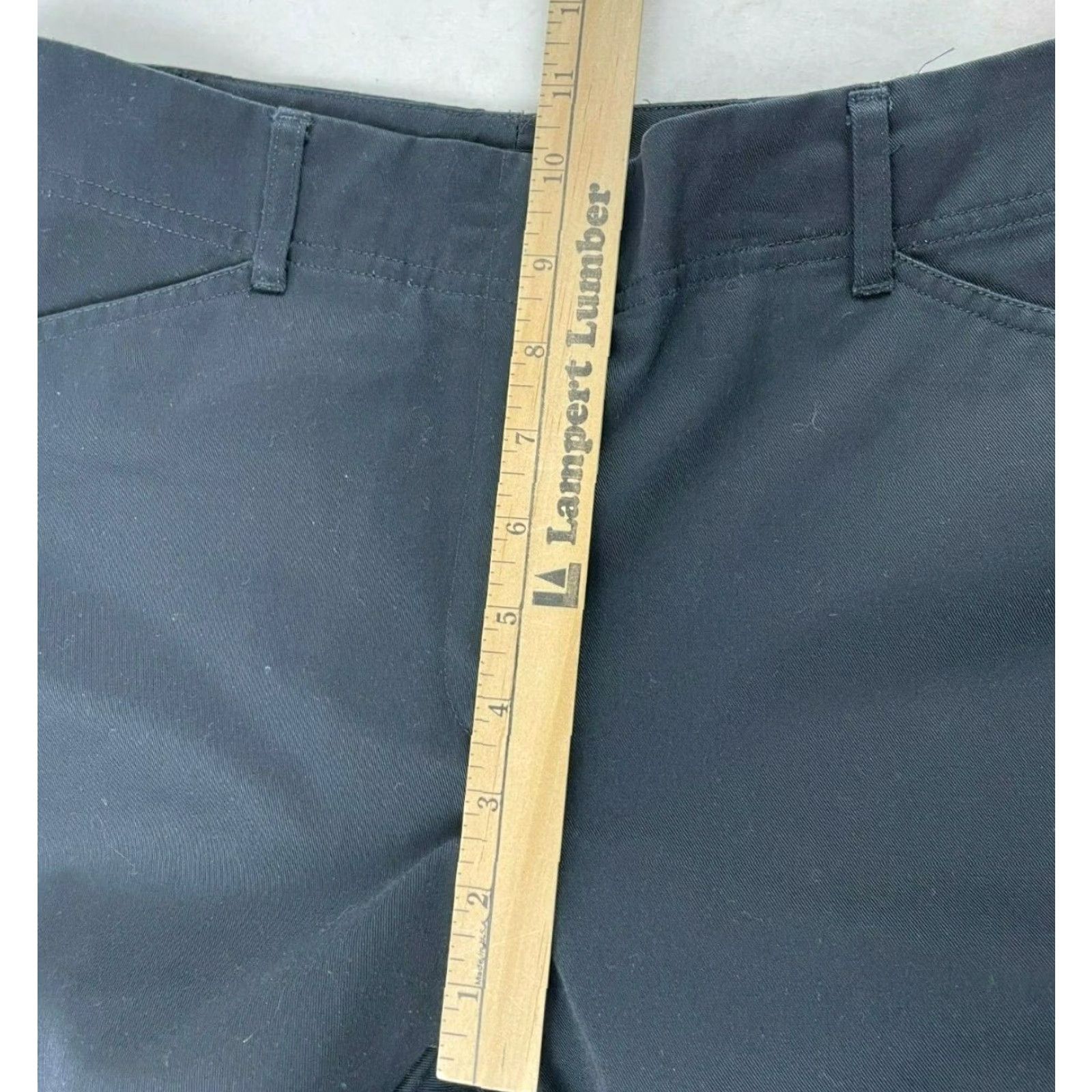 Vintage Land's End Dress Pants Women's 6 Black Flat Front Straight Hemmed to 28 Pockets Classic Casual Formal Dress Pants Mens Womens Girls Boys Size 28" / US 6 / IT 42 - 4 Thumbnail