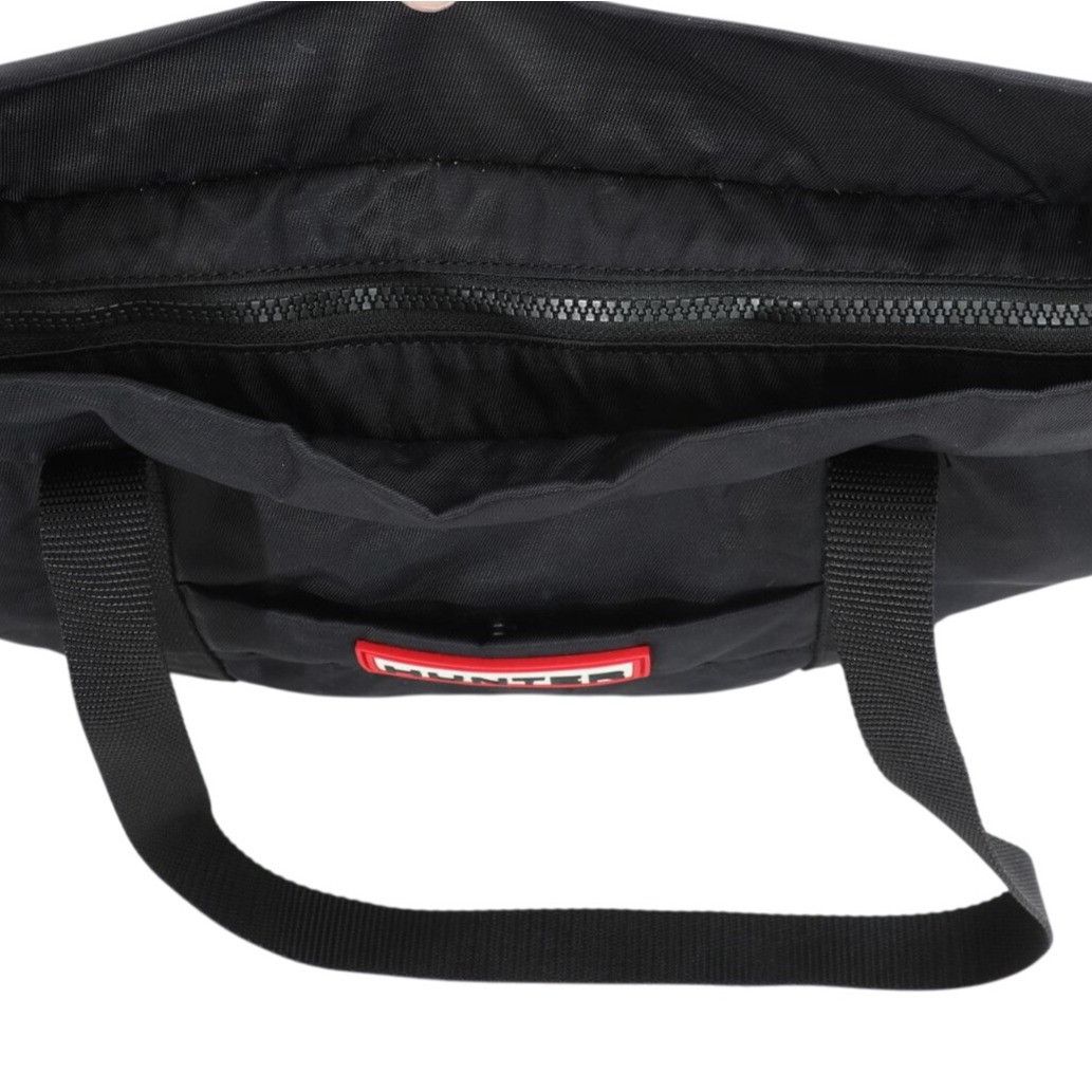 Hunter Hunter Original Black Nylon Large Tote Bag Logo Zip Top Wate Size ONE SIZE - 5 Thumbnail