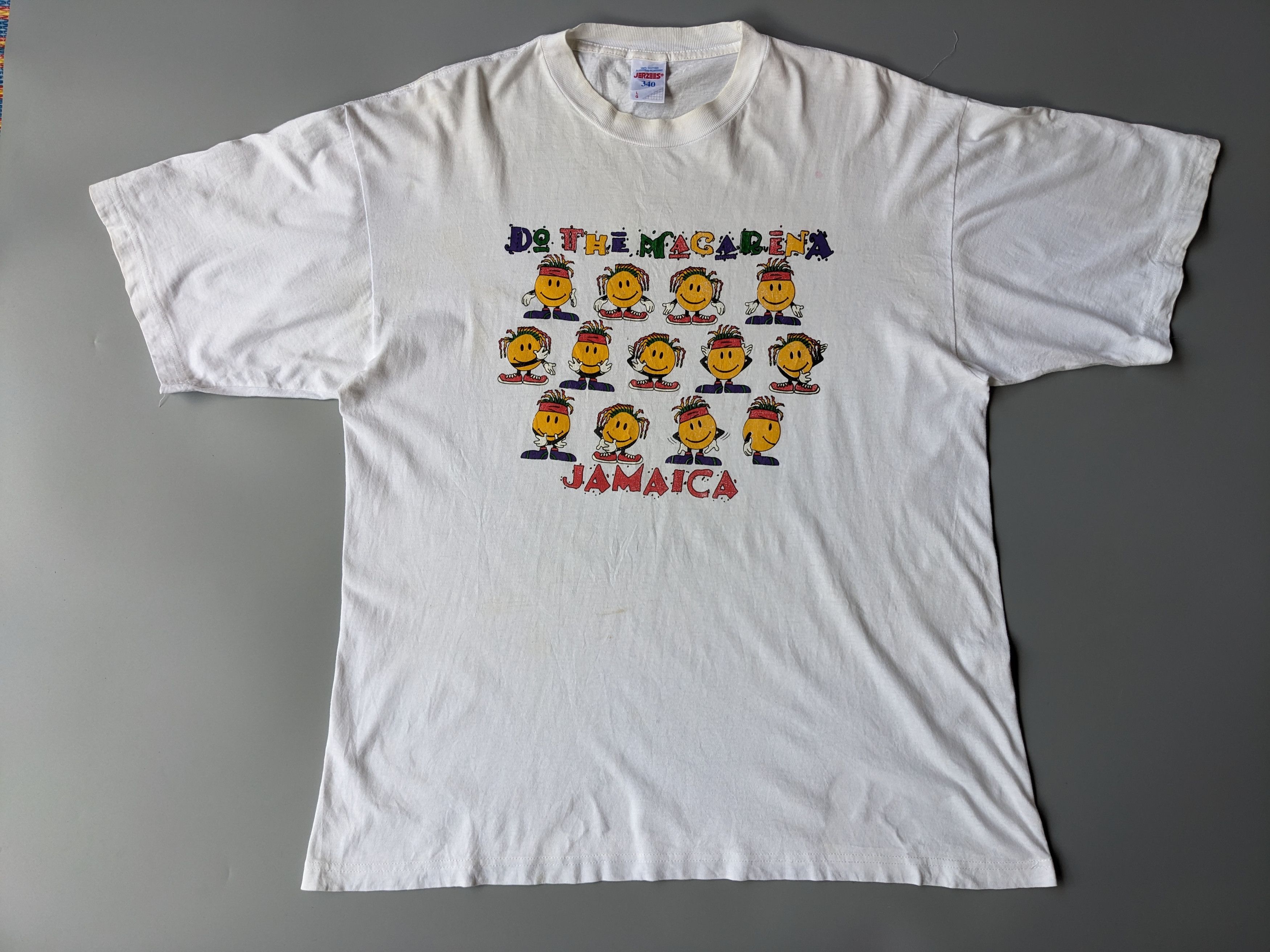 Vintage Do The Macarena Jamaica smiley face Size US L / EU 52-54 / 3 - 1 Thumbnail