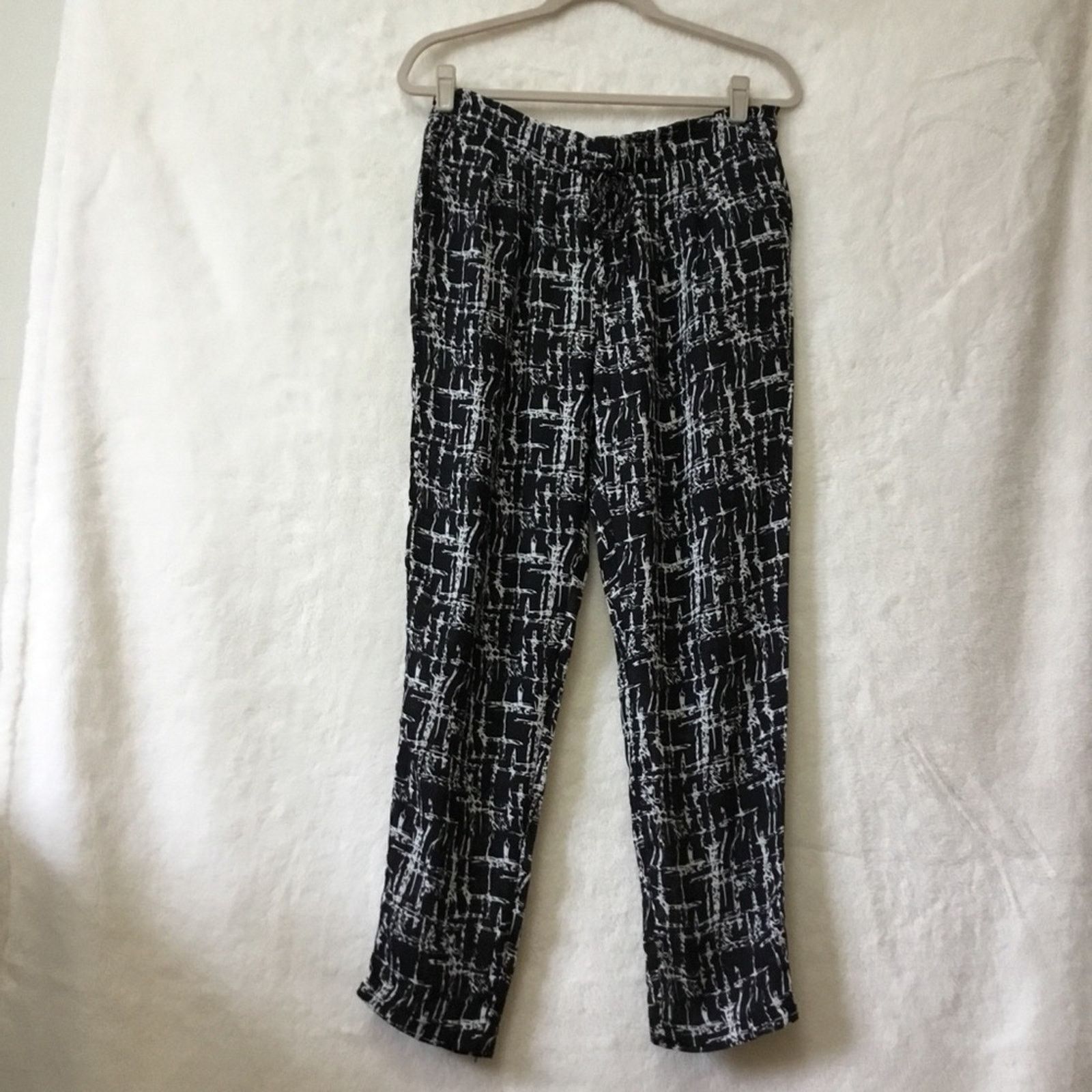 Other Bishop + Young Black Pattern Sheer Pants Size 32" / US 10 / IT 46 - 1 Thumbnail