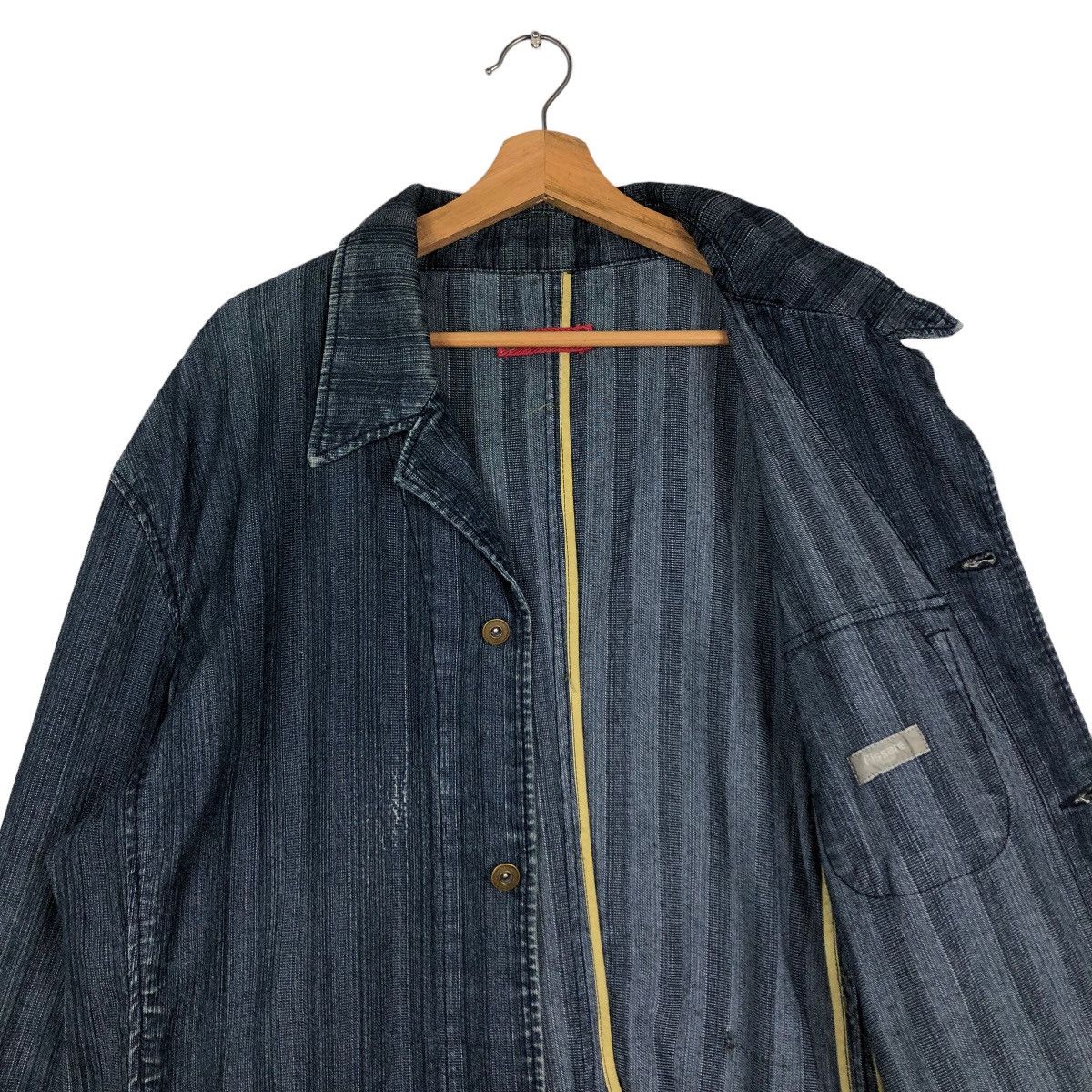 Issey Miyake 🔥Vintage Hickory Chore Jacket Fissare Homme Japan Made Size US L / EU 52-54 / 3 - 12 Thumbnail