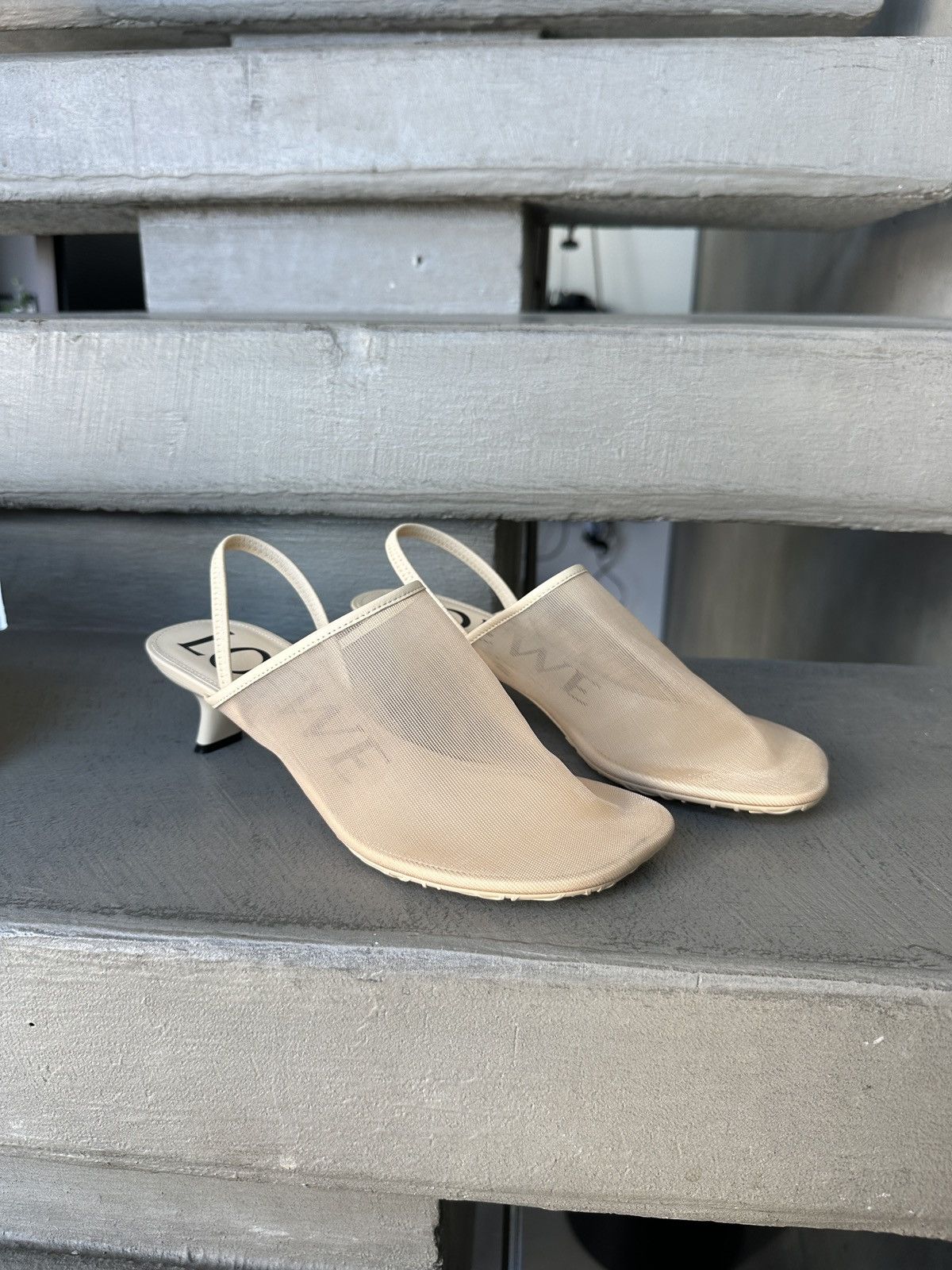Loewe Petal slingback heel sandal in mesh Size US 6 / IT 36 - 2 Thumbnail