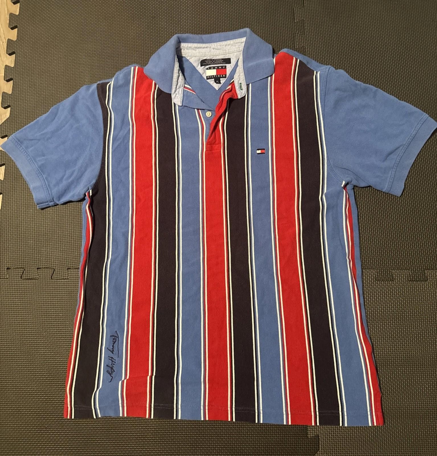 Tommy Hilfiger Vintage Tommy Hilfiger Shirt Men Medium Vertical Striped red Size US M / EU 48-50 / 2 - 1 Thumbnail