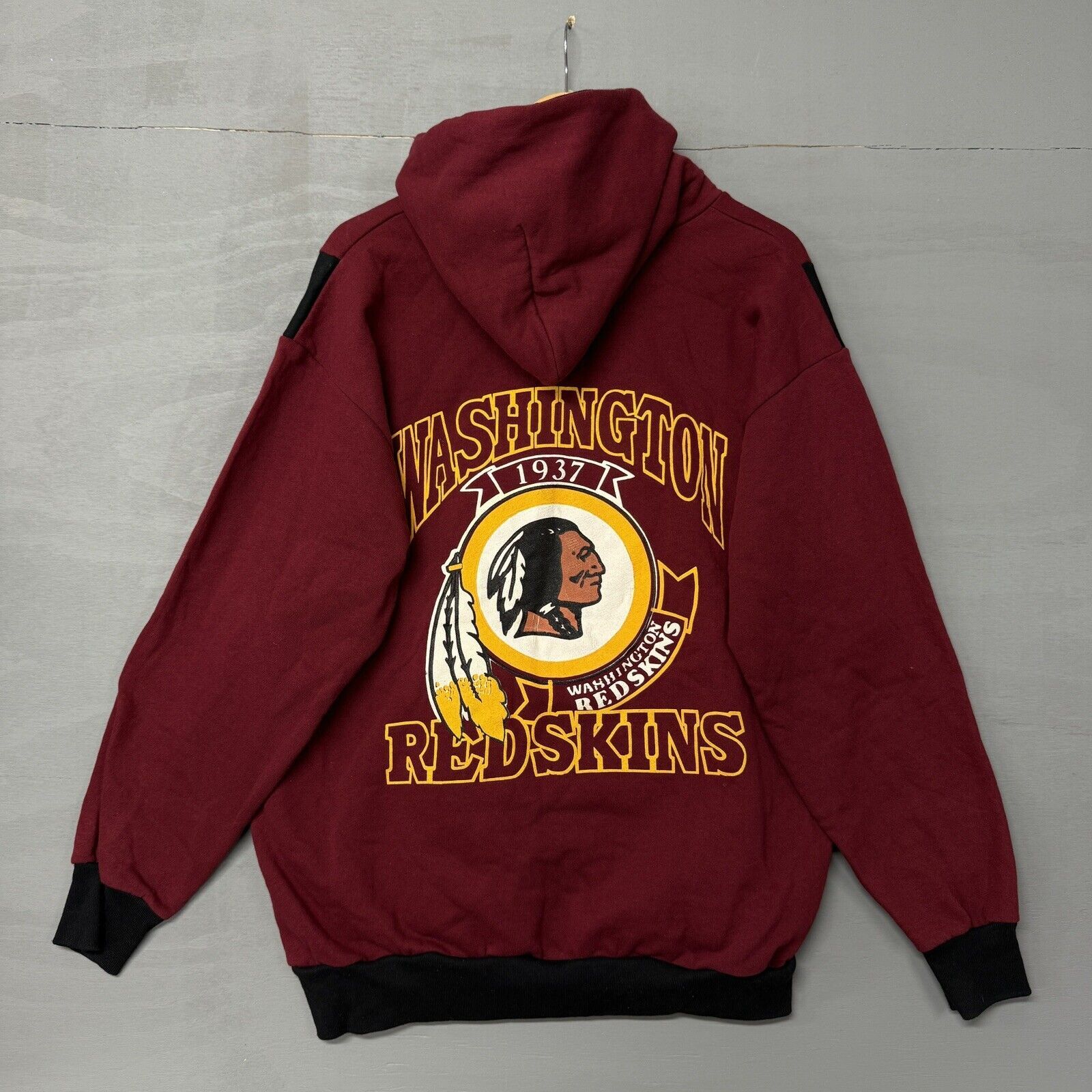 NFL RARE Vintage Washington Redskins Commanders AOP Hoodie XL Size US XL / EU 56 / 4 - 2 Thumbnail